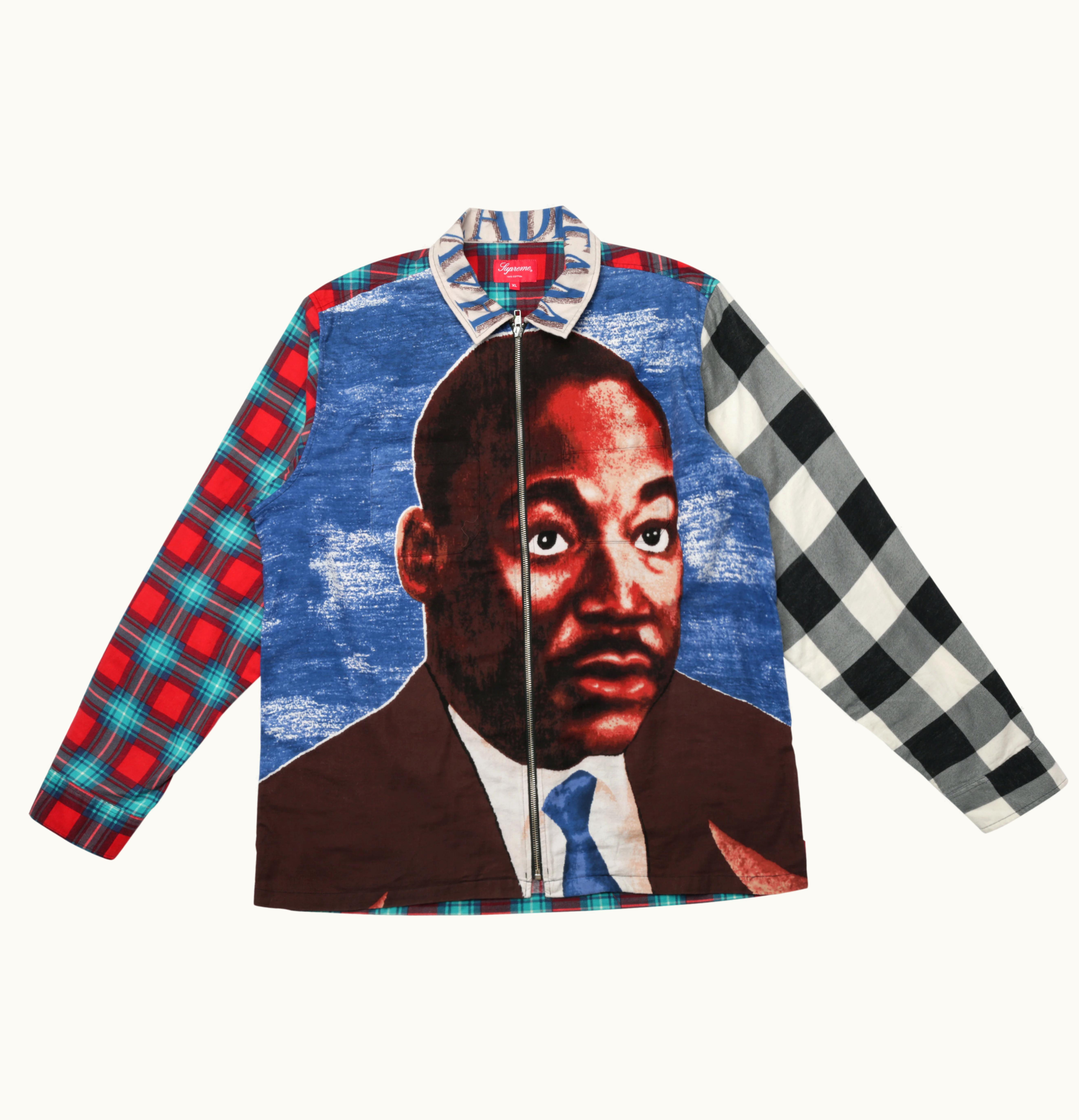 Supreme Supreme MLK Zip Up Flannel Shirt Multicolor
