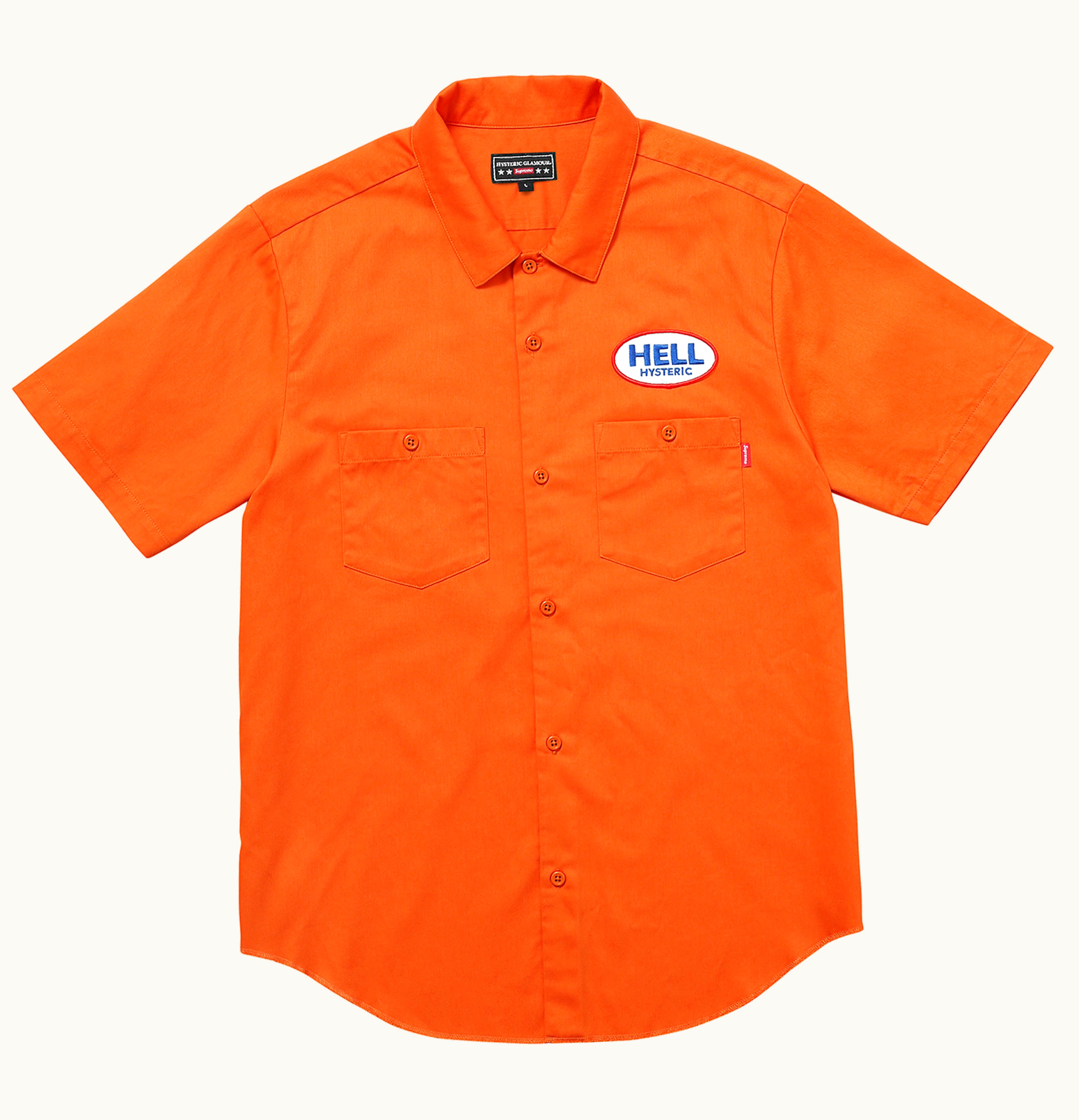 Supreme Supreme Hysteric Glamour SS Work Shirt Orange