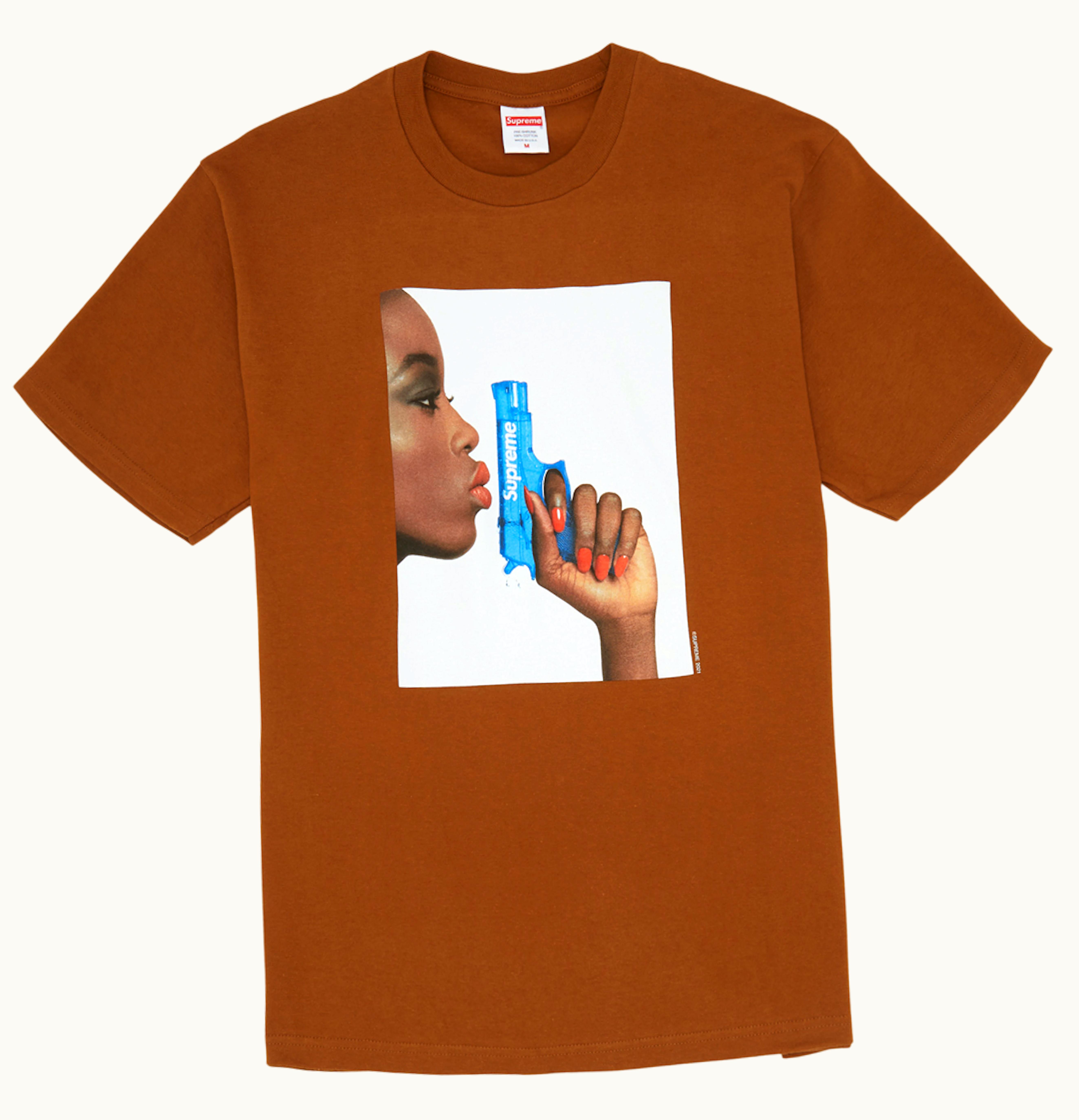 Supreme Supreme Water Pistol Tee Brown