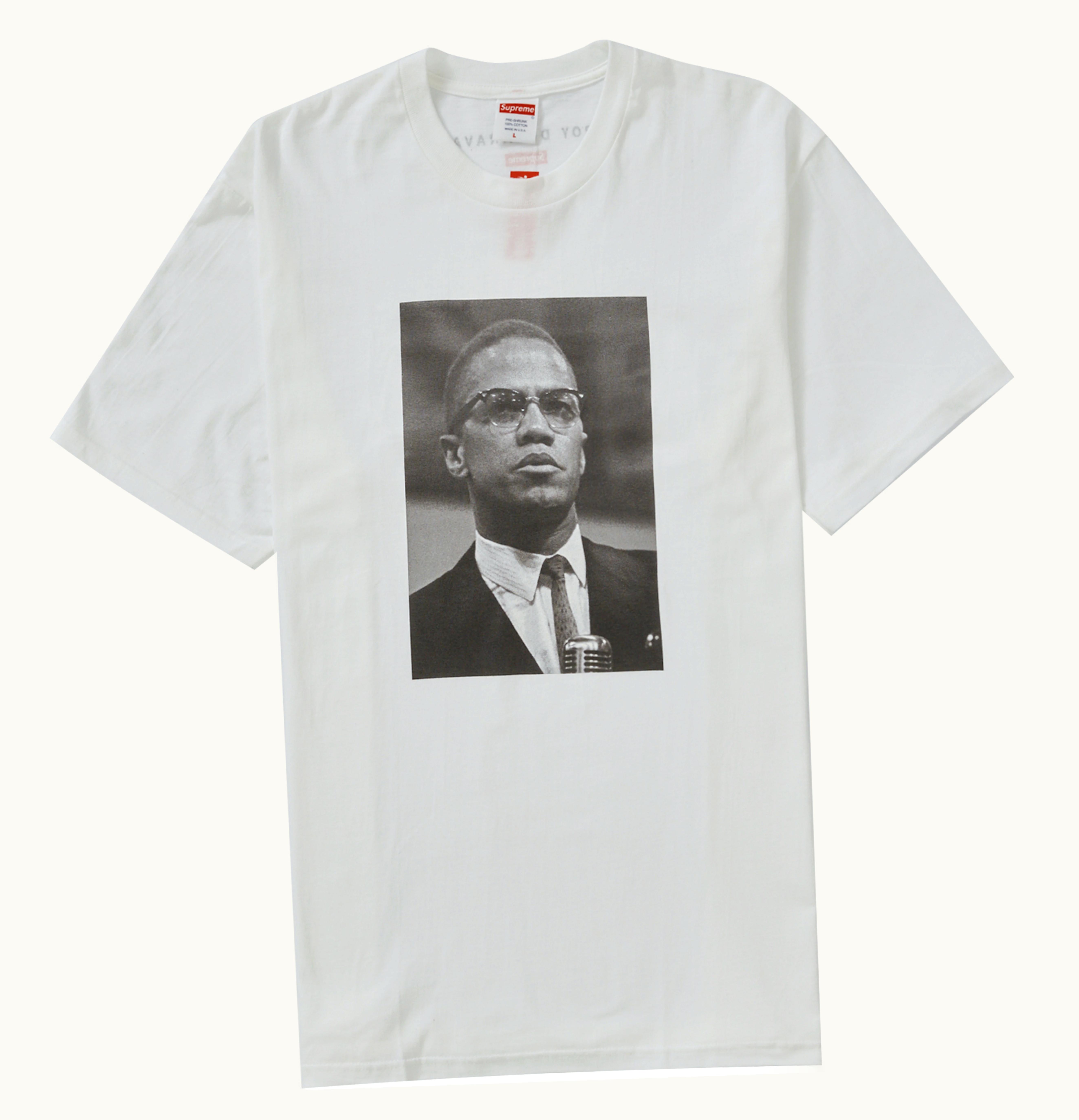 Supreme Supreme Roy DeCarava Malcolm X Tee White