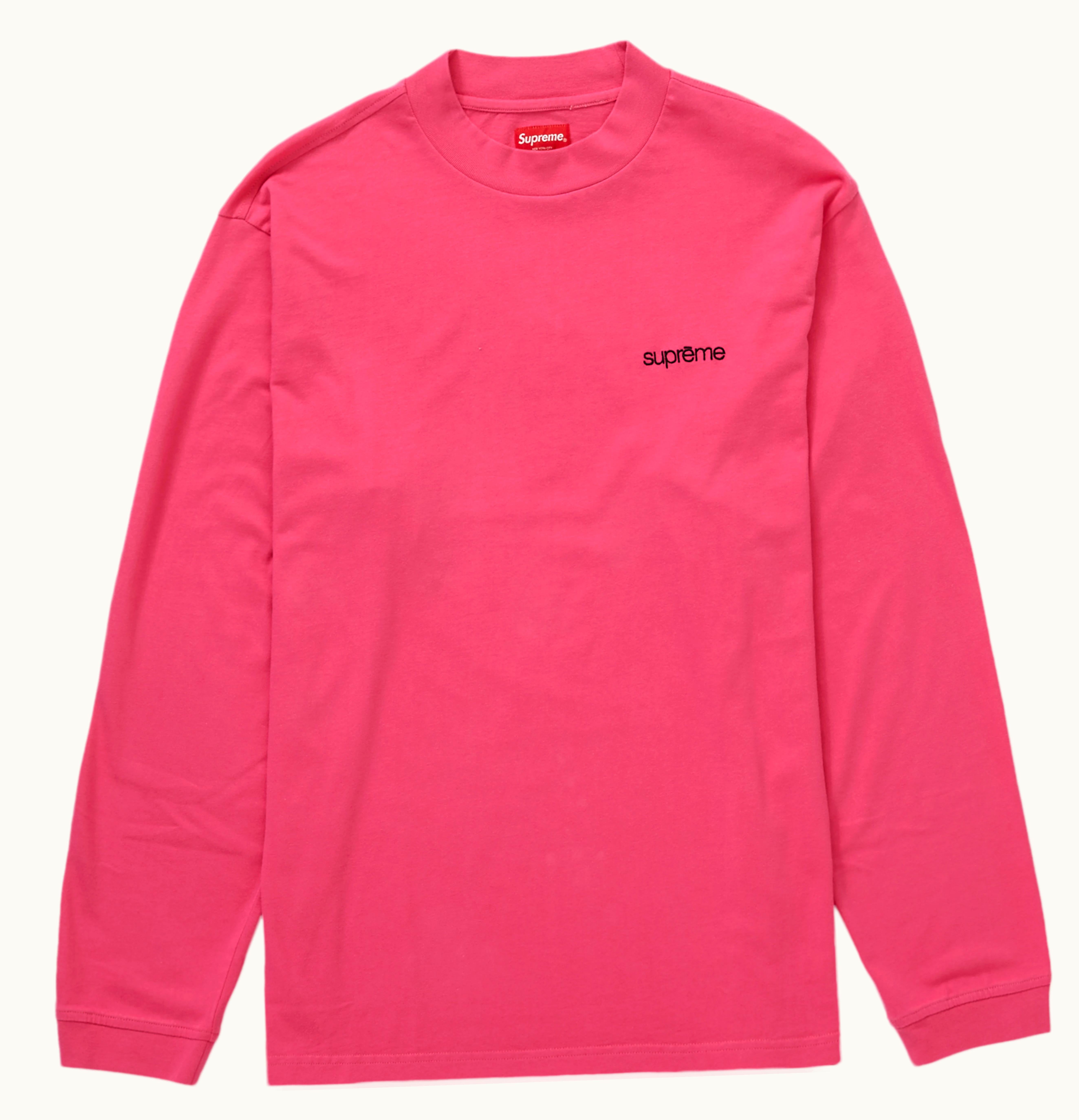 Supreme Supreme Mock Neck L S Top Bright Pink