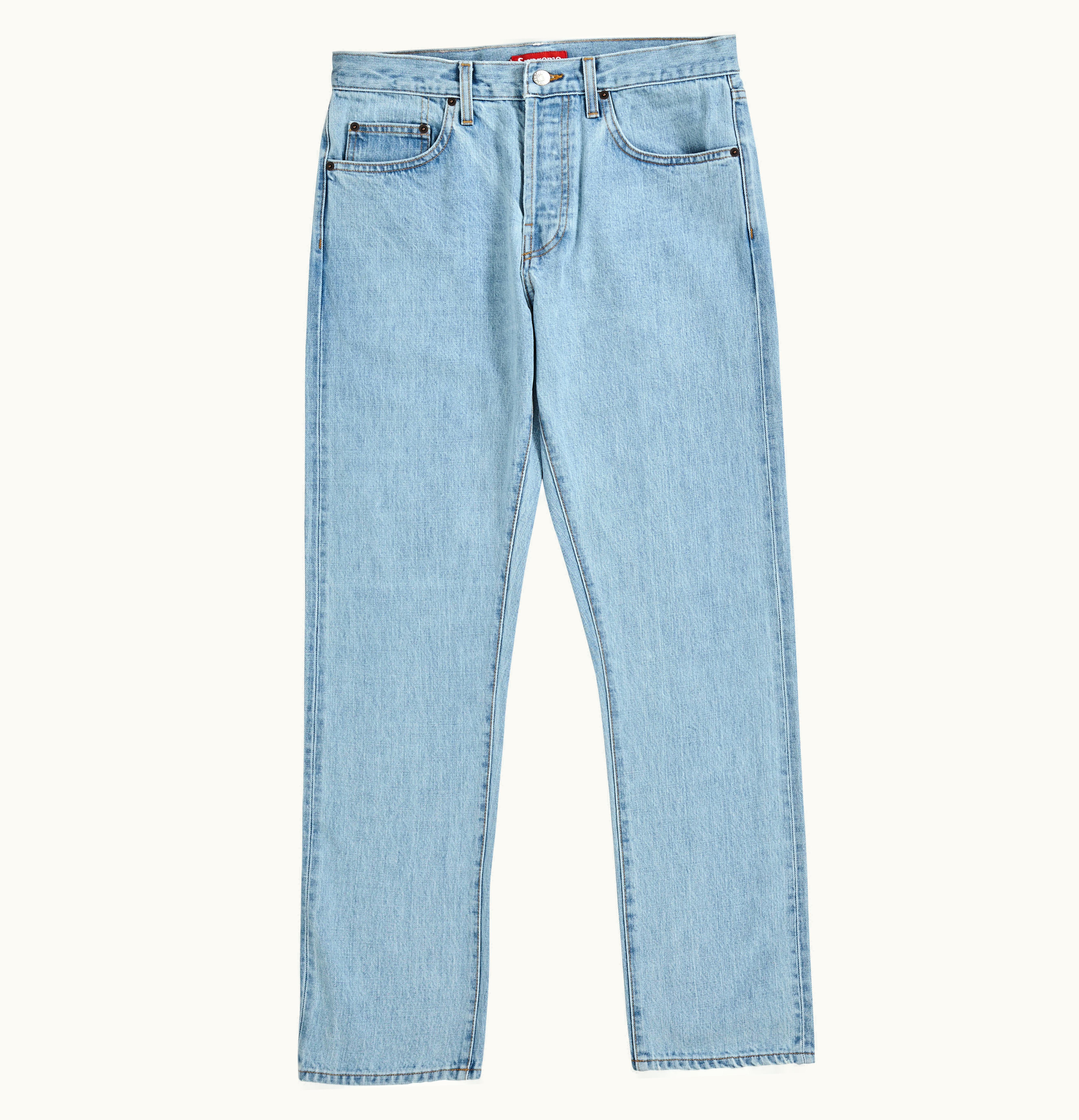 Supreme Supreme Stone Washed Slim Jean Blue