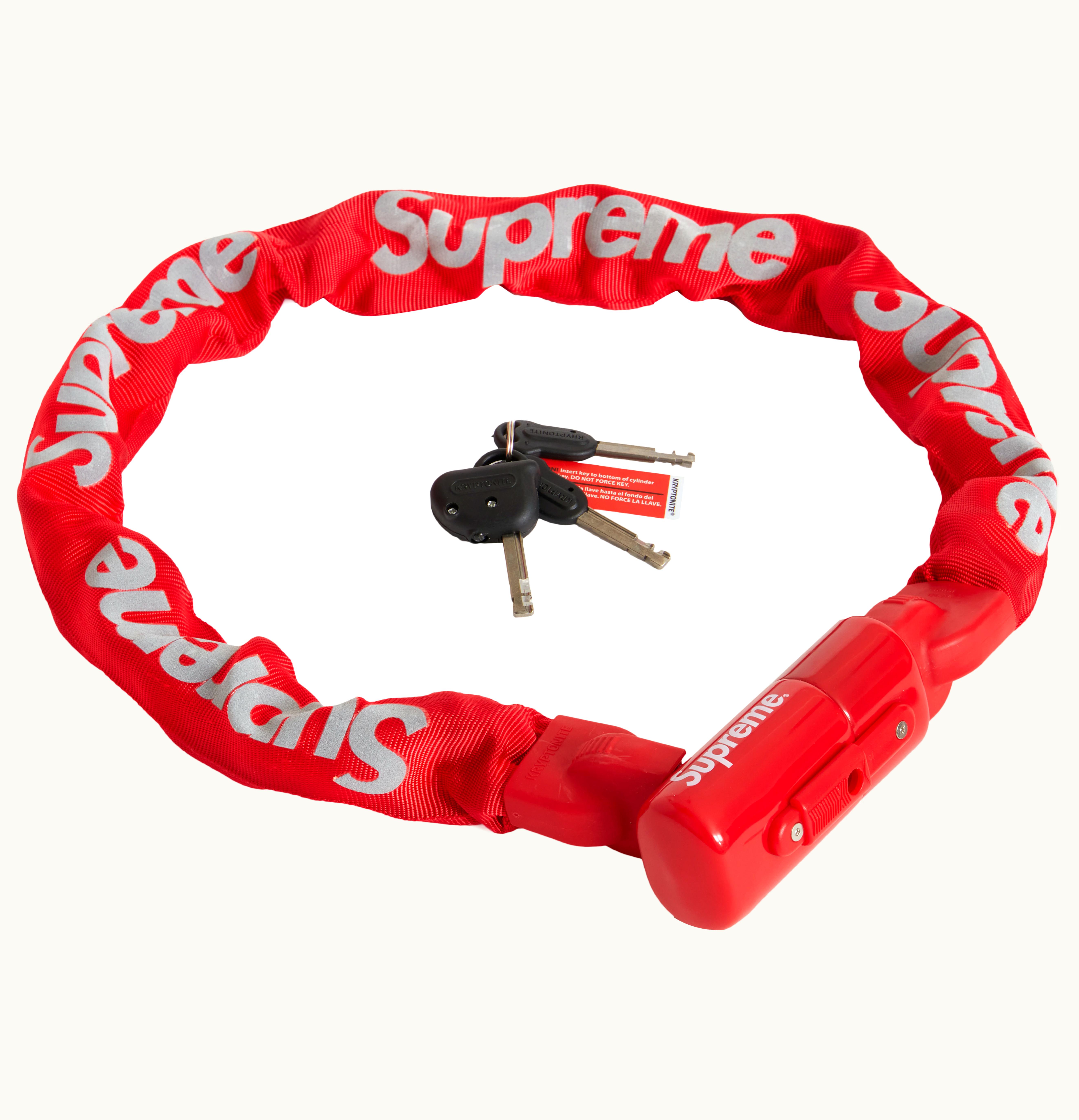 Supreme Supreme Kryptonite Integrated Chain Lock Red