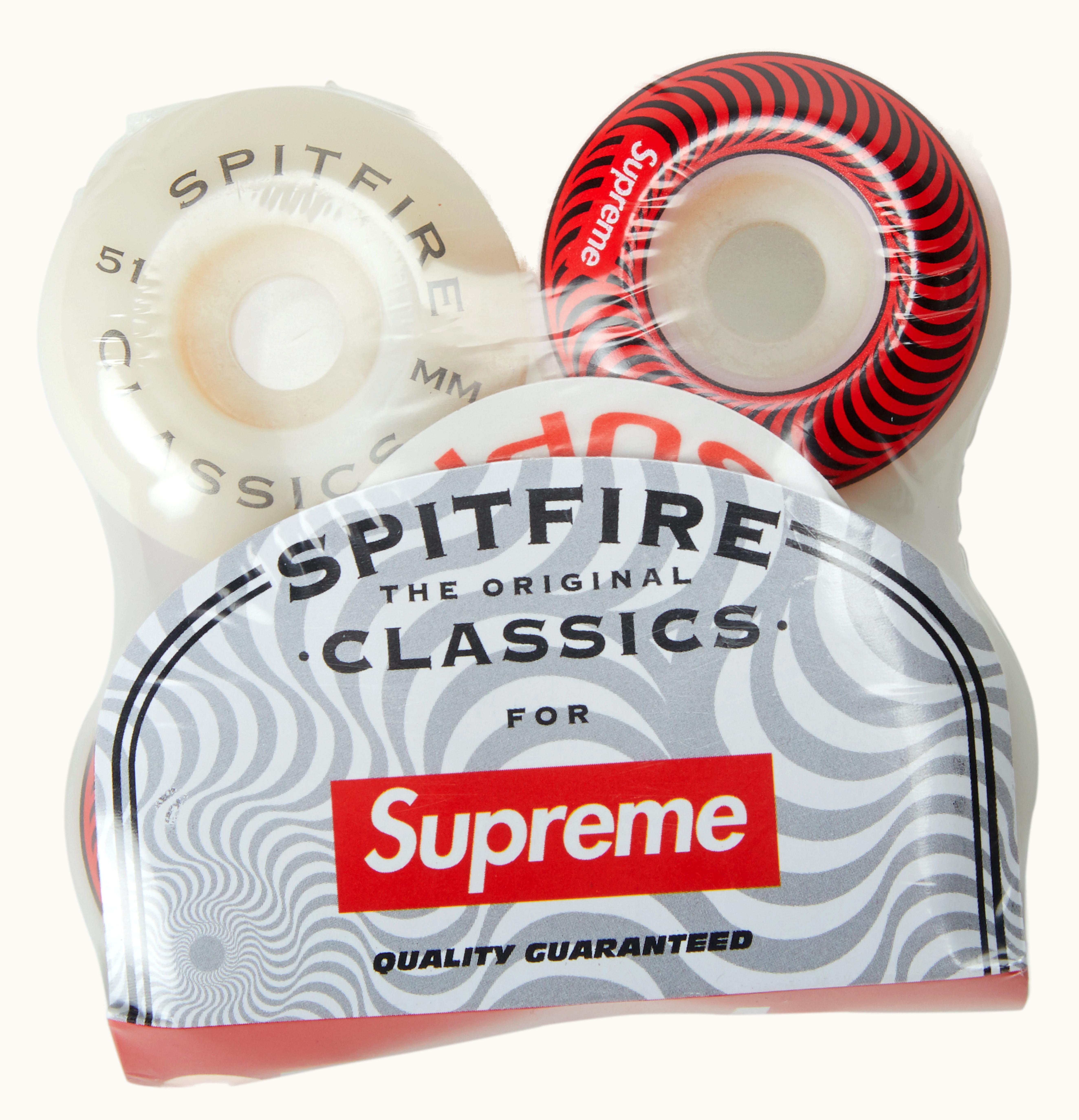 Supreme Supreme Spitfire Classic Wheels Set of 4 Red 51MM
