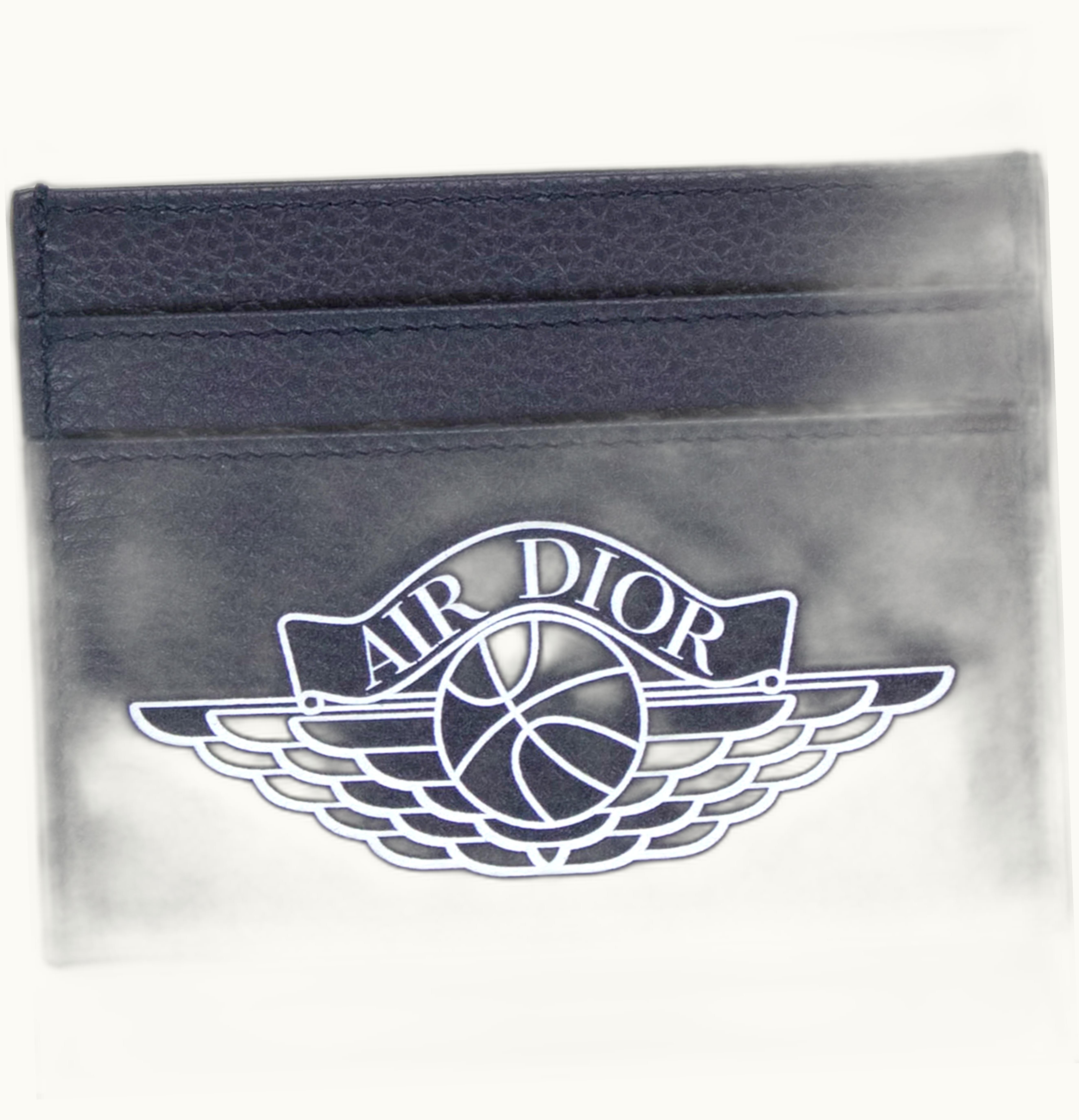 Dior Dior x Jordan Wings Card Holder 4 Card Slot Navy