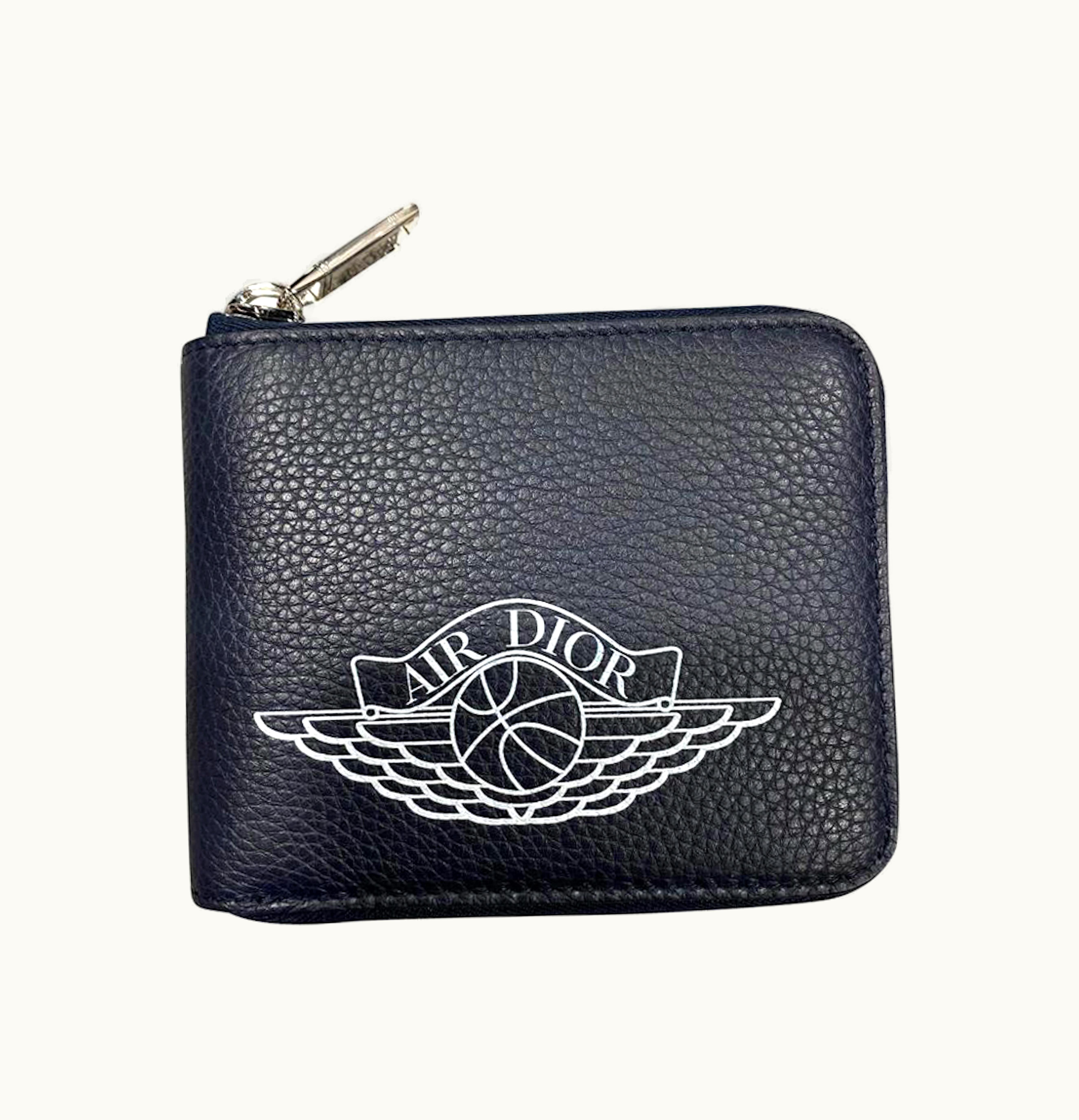 Dior Dior x Jordan Wings Zip Wallet 4 Card Slot Navy