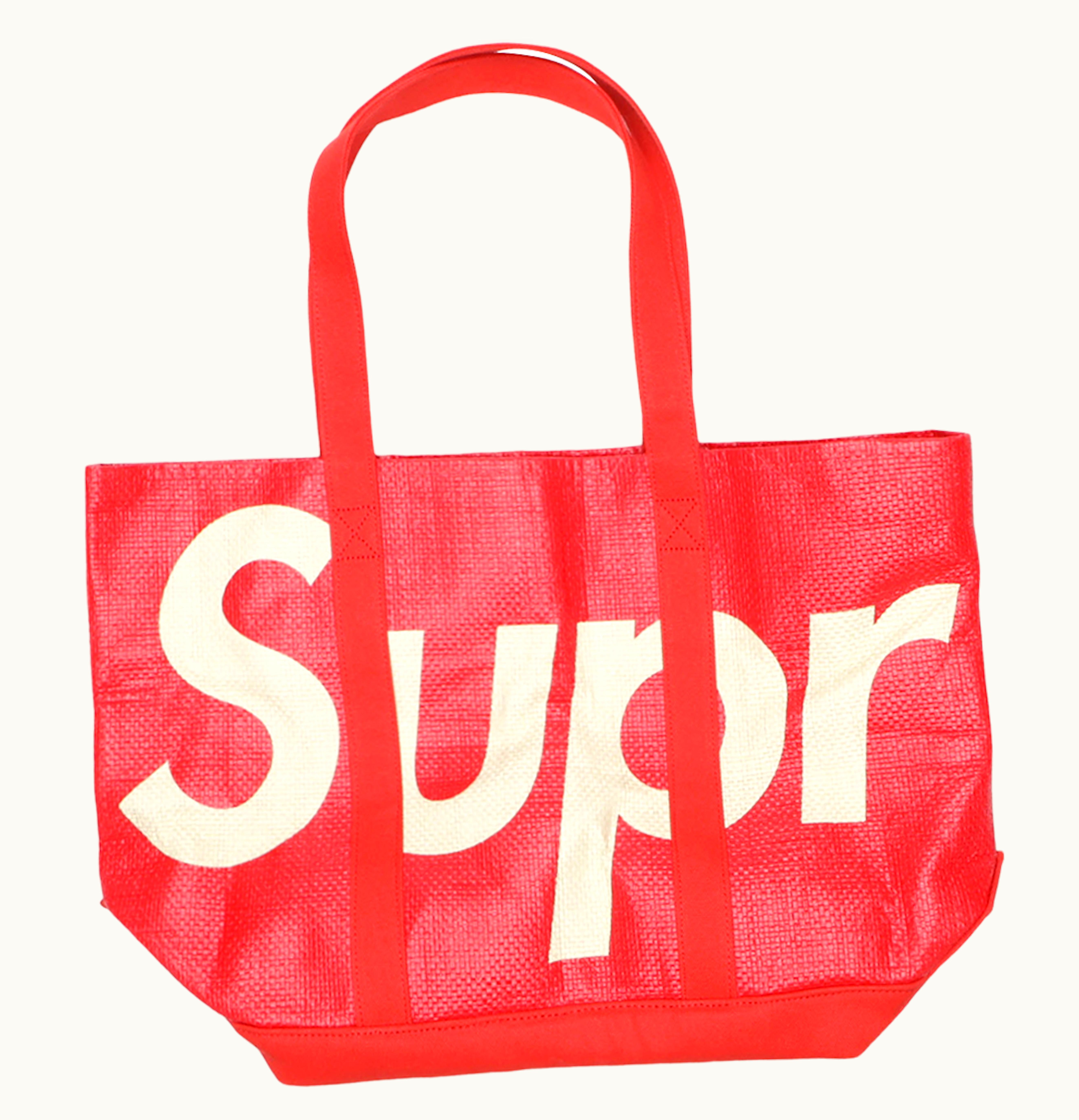 Supreme Supreme Raffia Tote Red