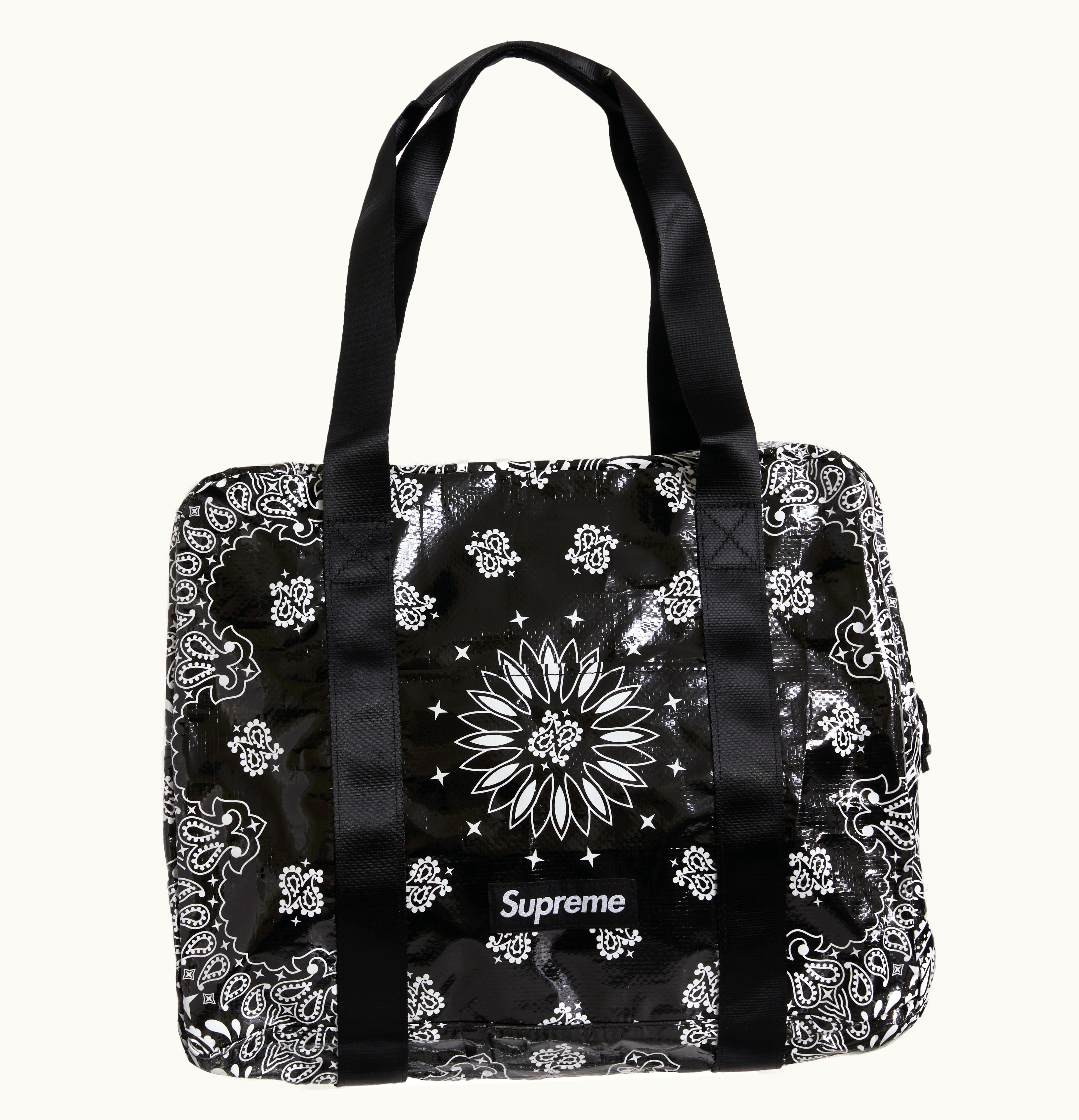 Supreme Supreme Bandana Tarp Small Duffle Bag Black