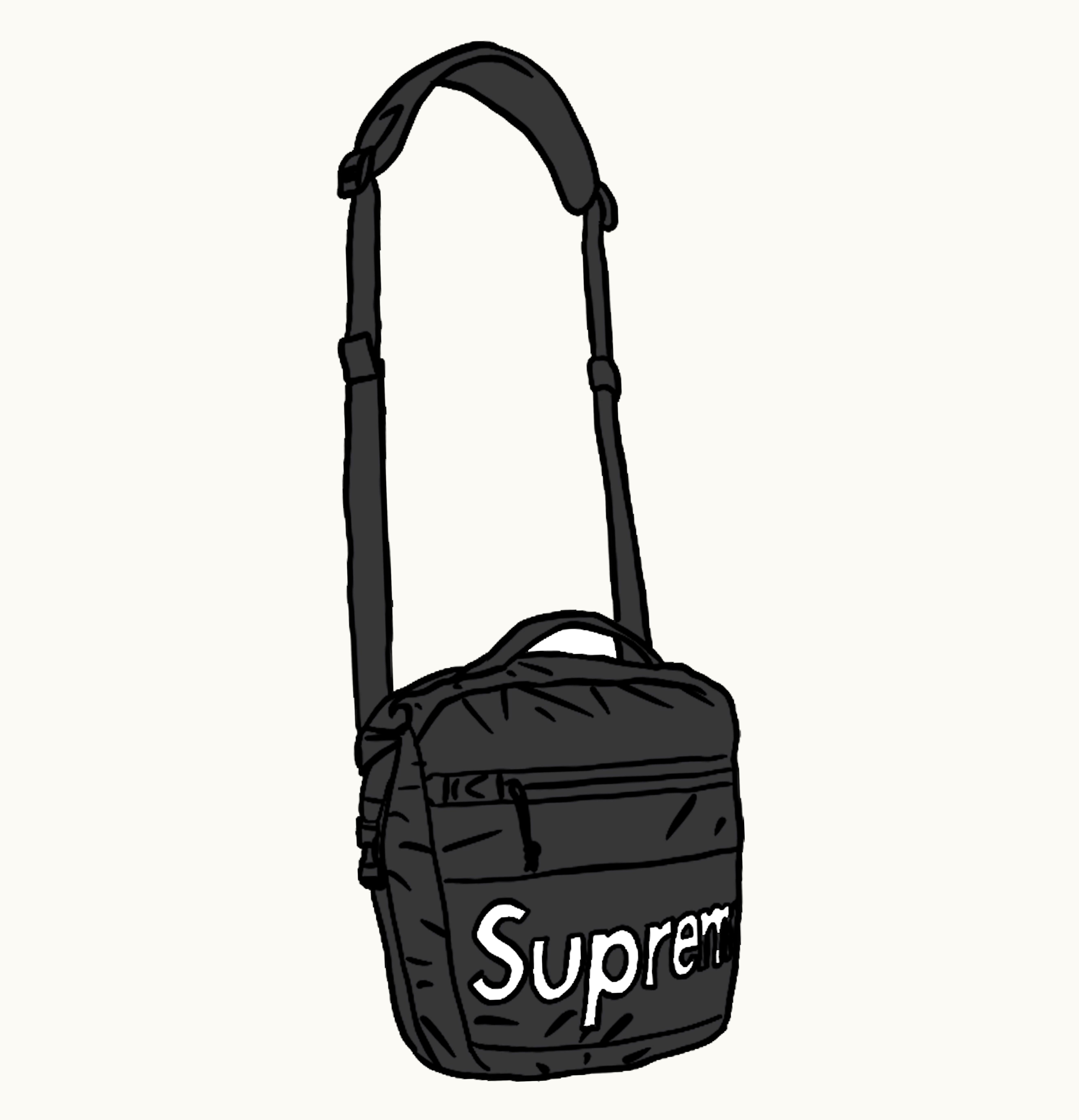 Supreme Supreme Waterproof Reflective Speckled Shoulder Bag Black