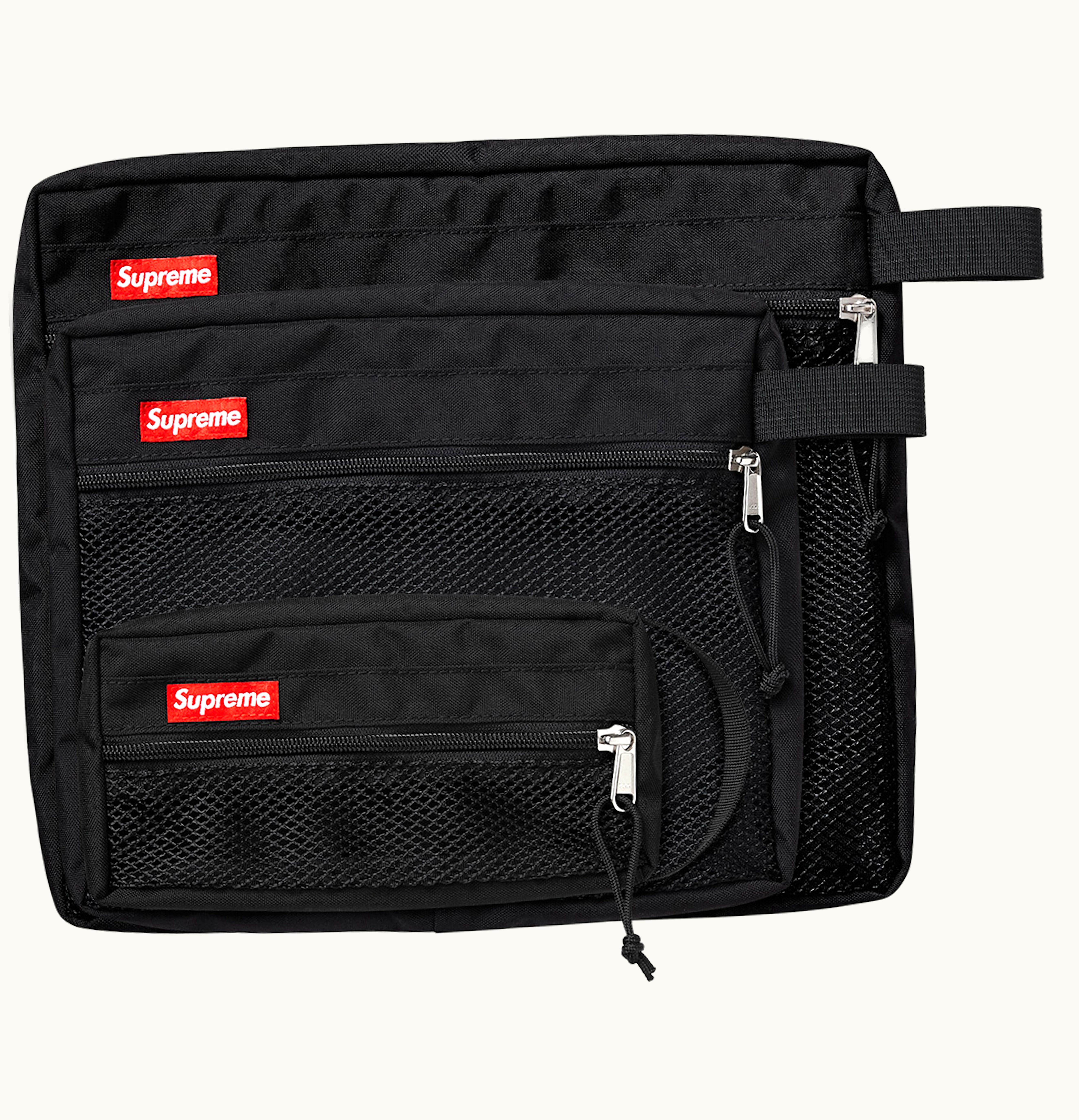 Supreme Supreme Mesh Organizer Bags Black
