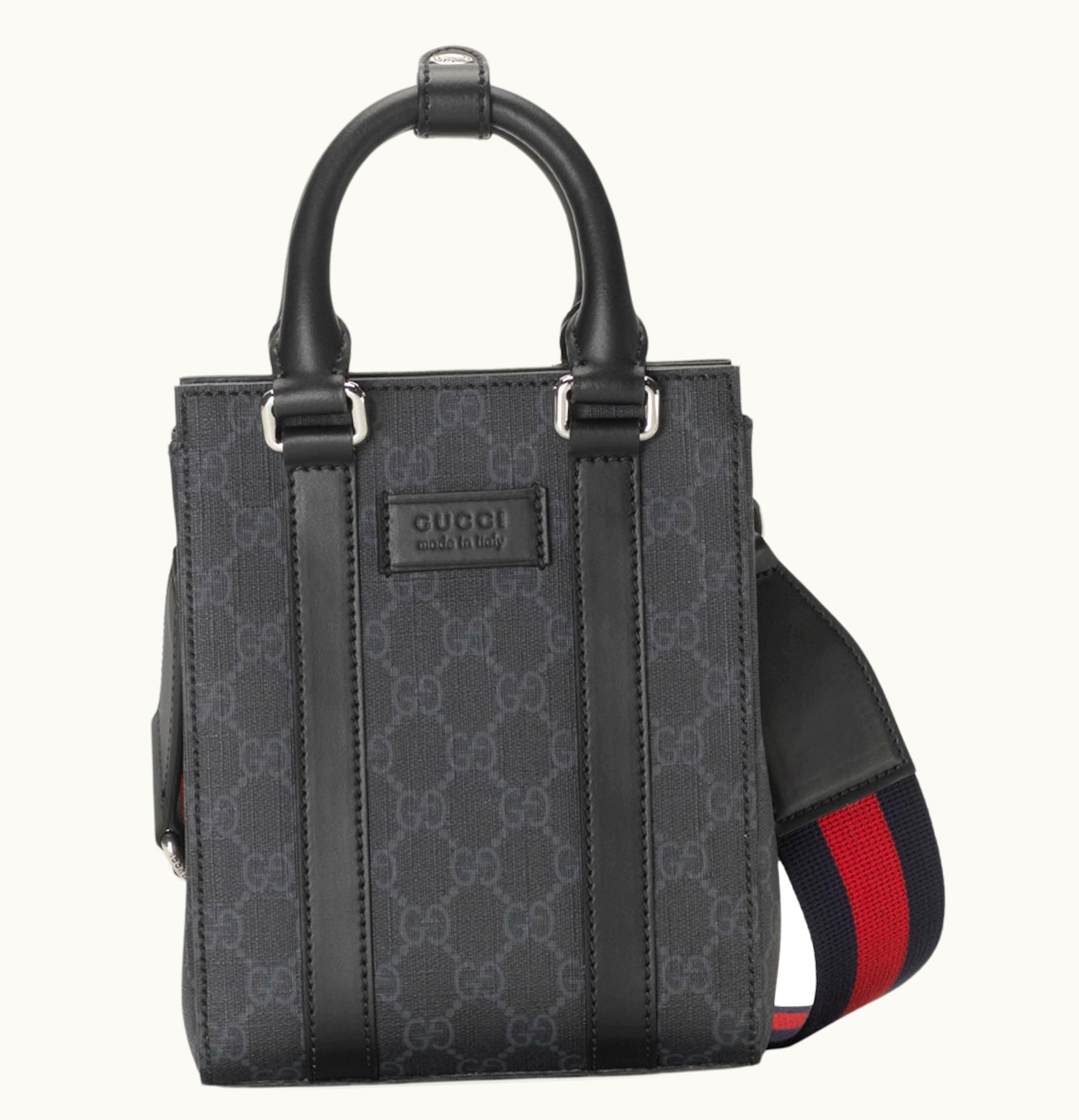 Gucci Gucci GG Supreme Canvas Tote Bag Black