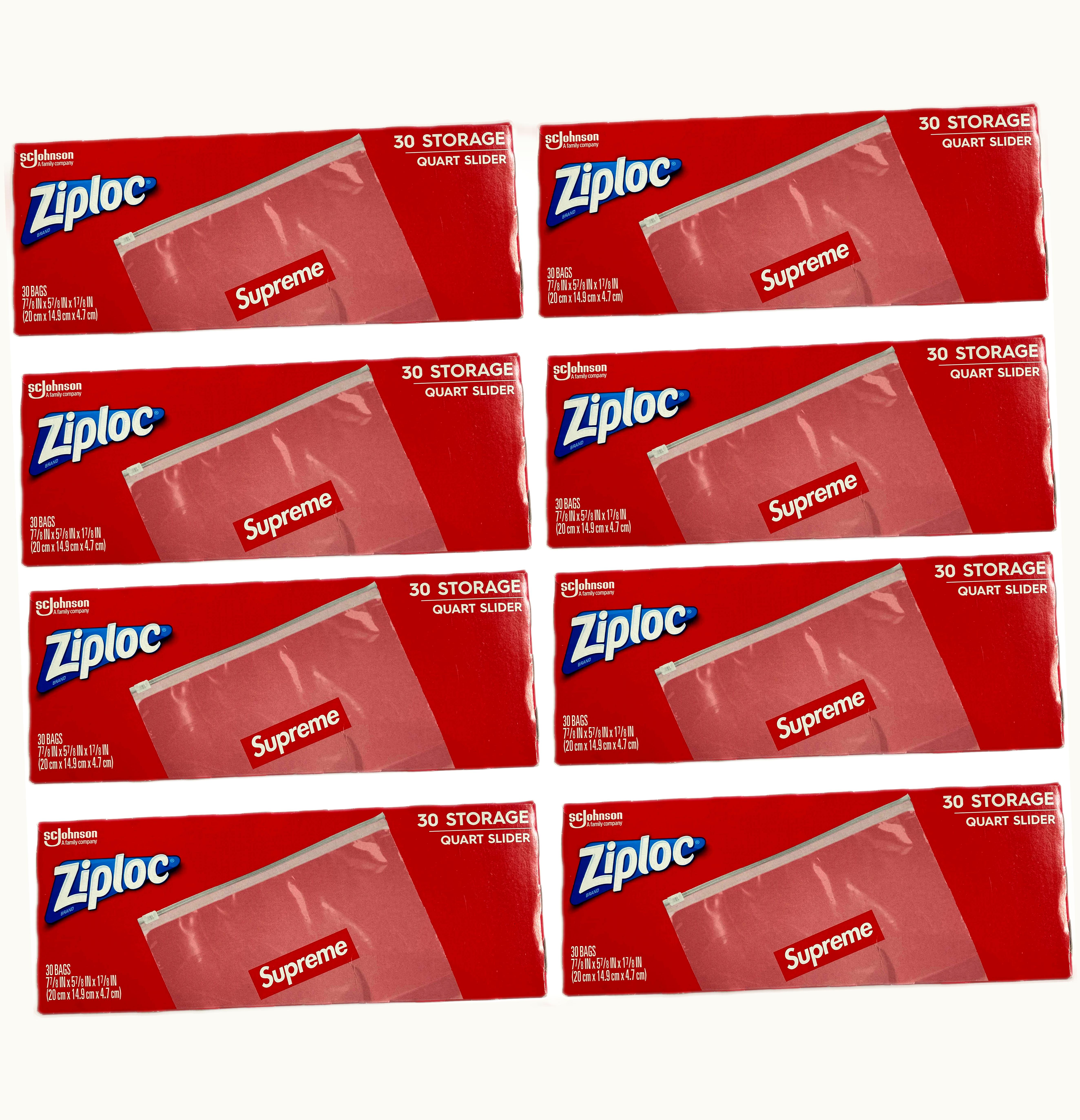 Supreme Supreme Ziploc Bags 8x Lot Box Of 30