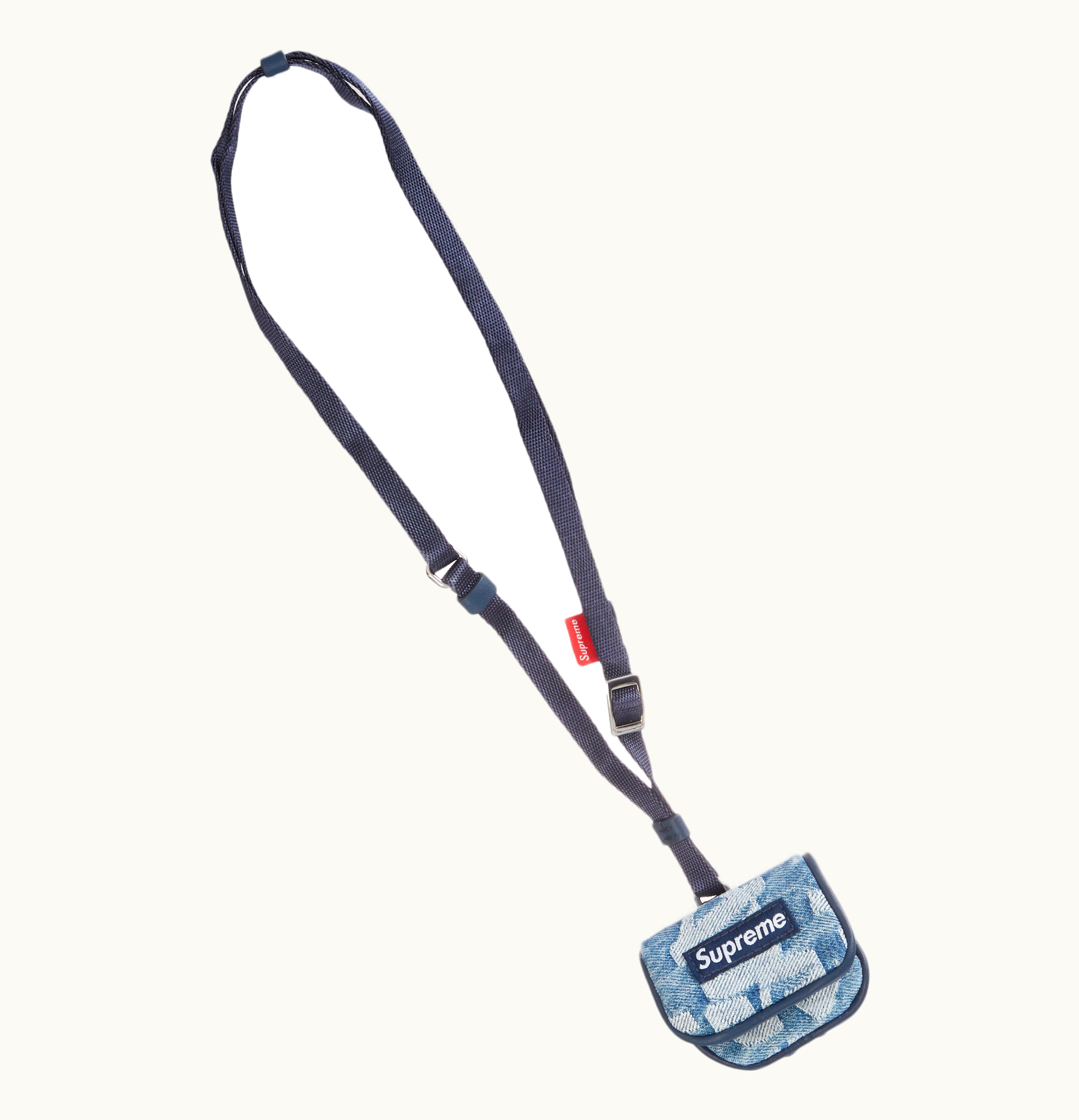 Supreme Supreme Fat Tip Jacquard Denim AirPod Case Blue