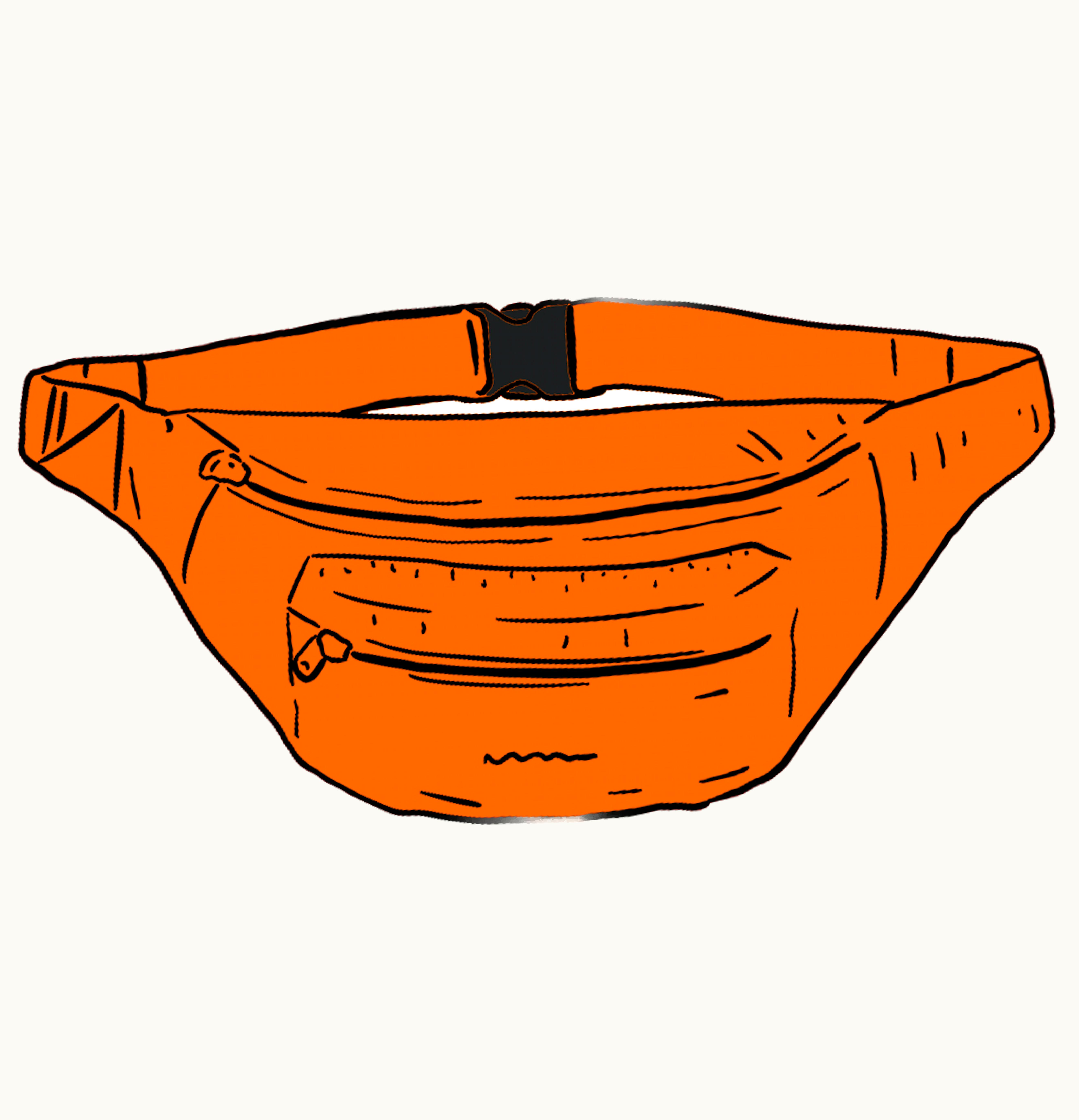 Supreme Supreme Barbour Waxed Cotton Waist Bag Orange