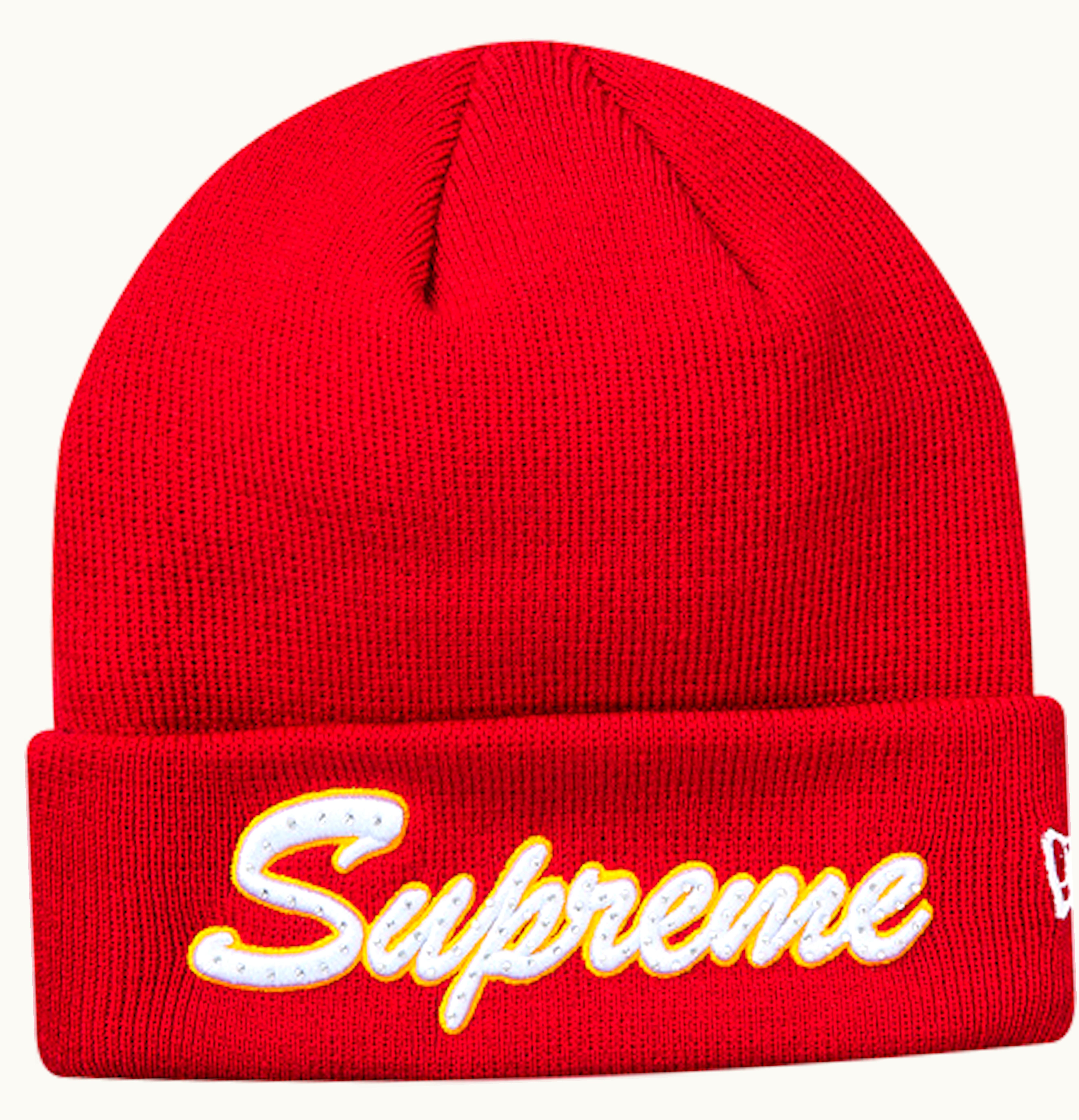 Supreme Supreme New Era Script Beanie FW18 Red