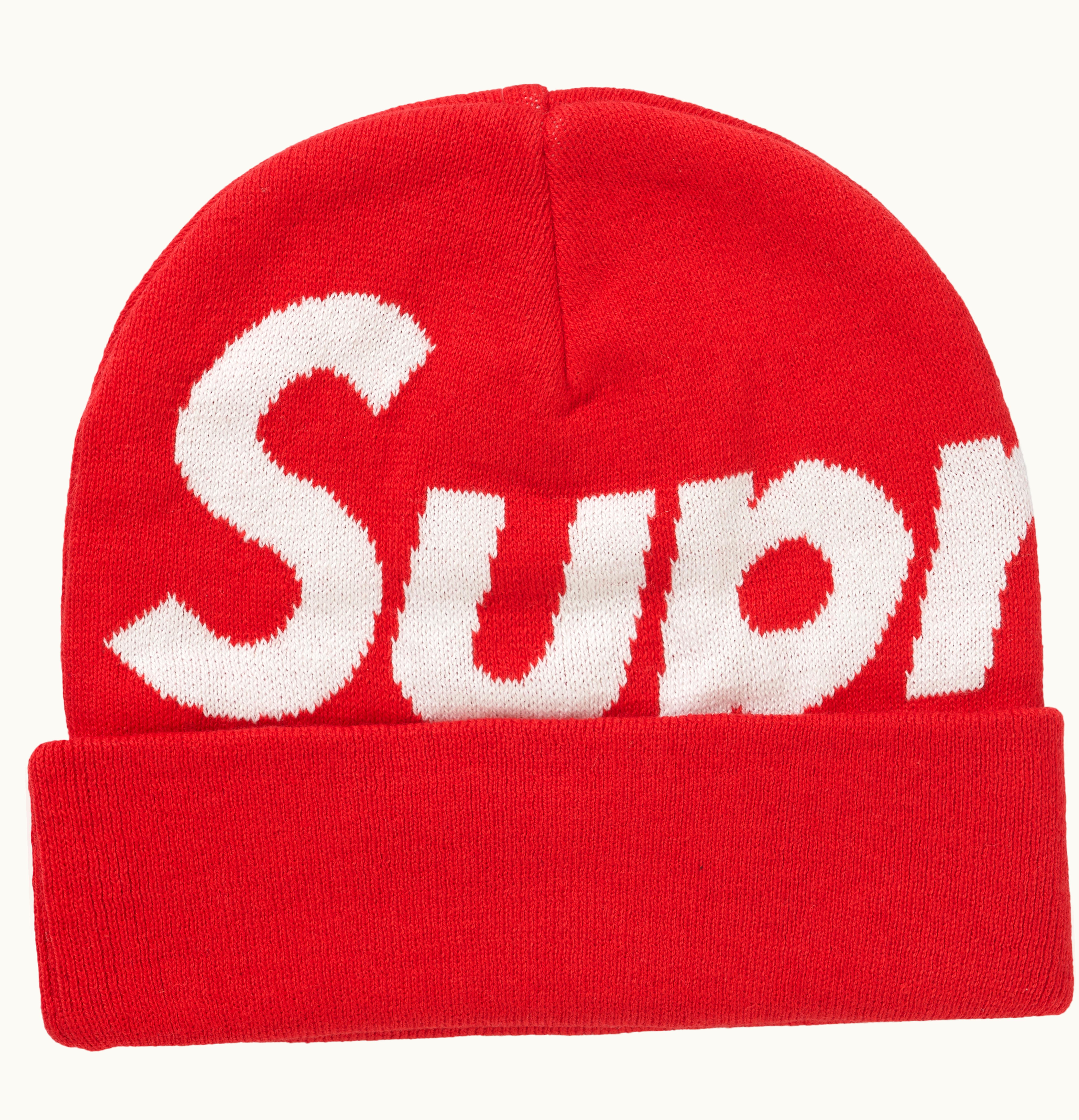 Supreme Supreme Big Logo Beanie FW21 Red