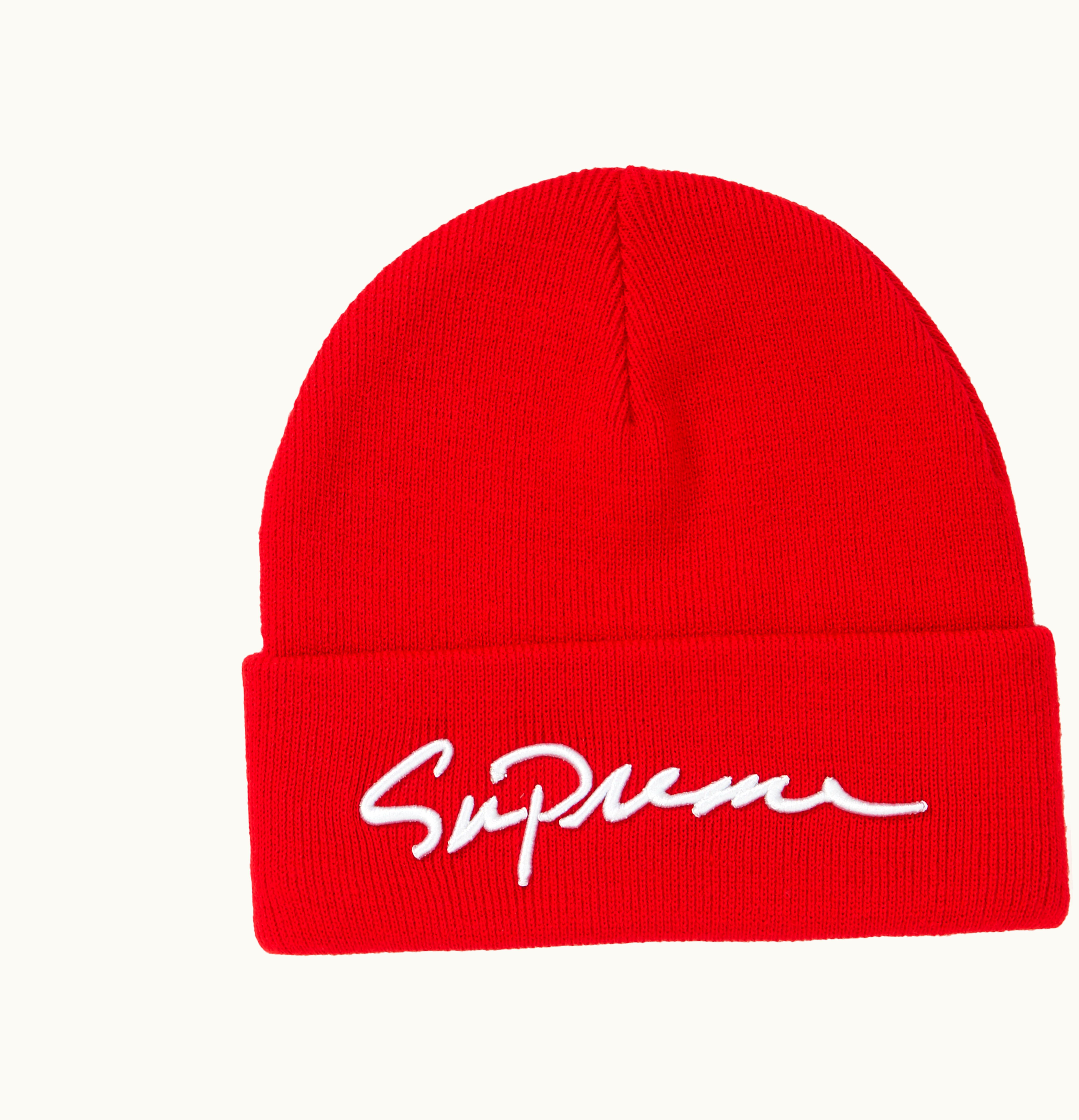 Supreme Supreme Classic Script Beanie Red