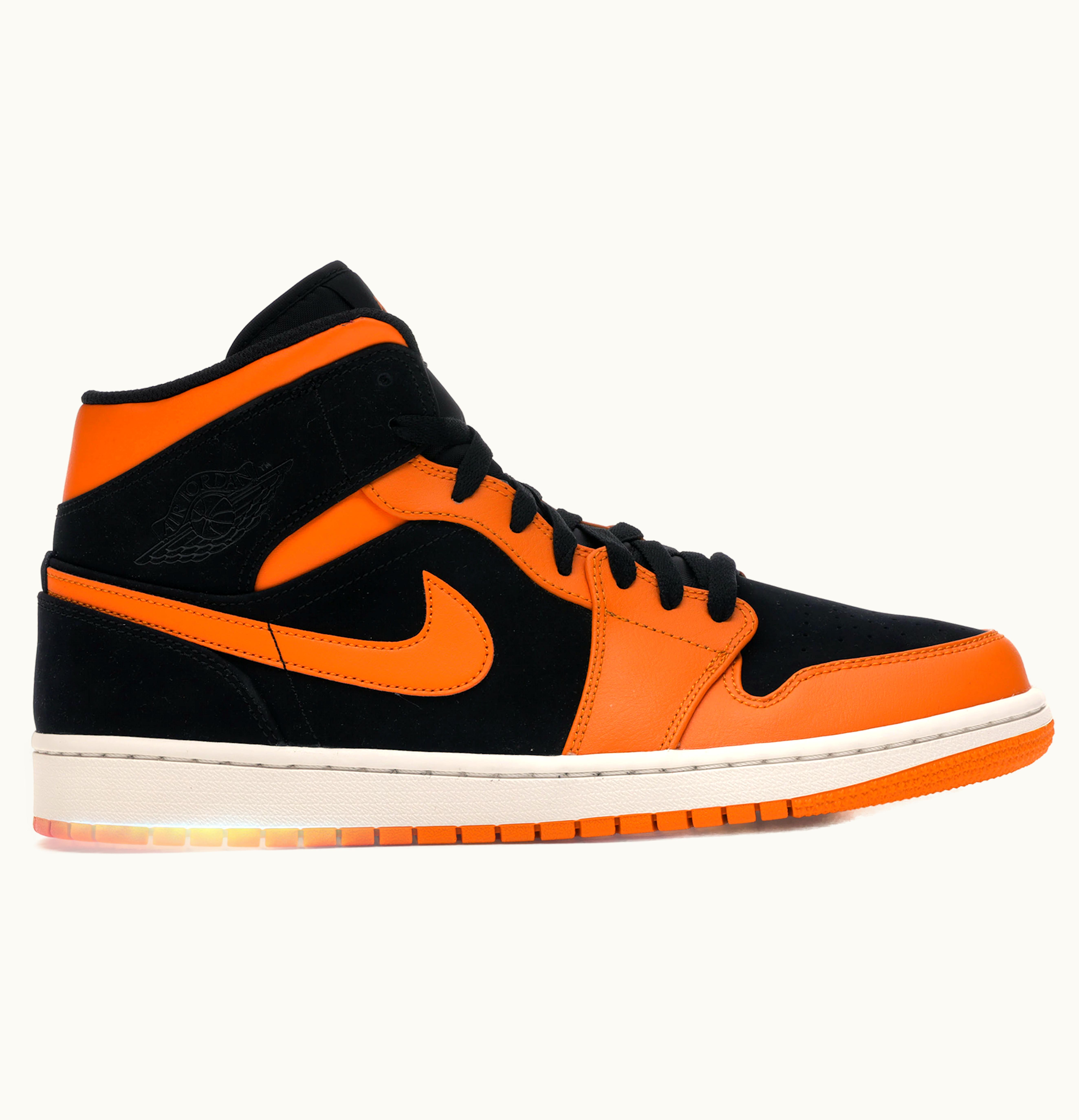 Jordan Air Jordan 1 Mid Black Orange Peel