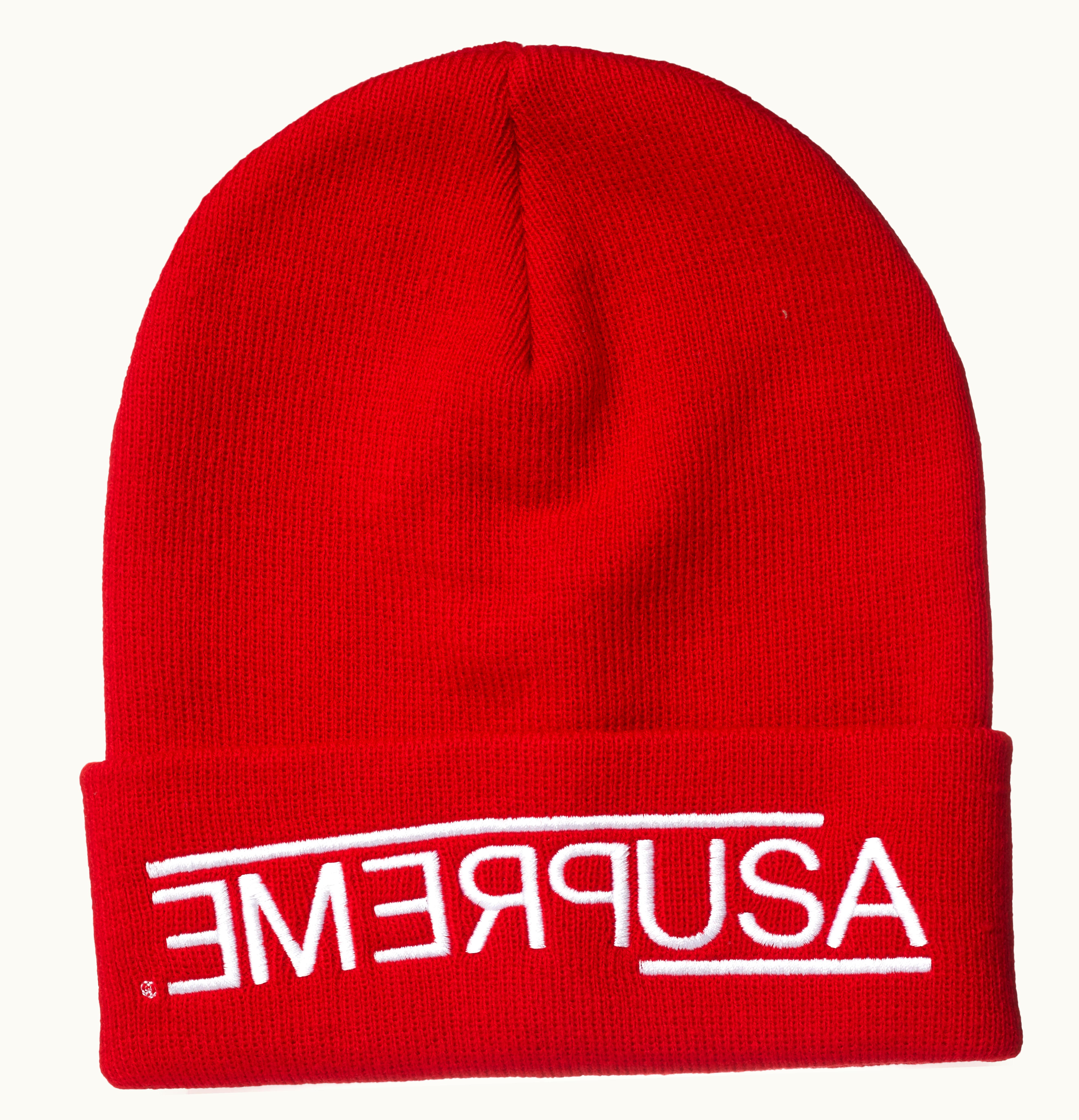 Supreme Supreme USA Beanie Red