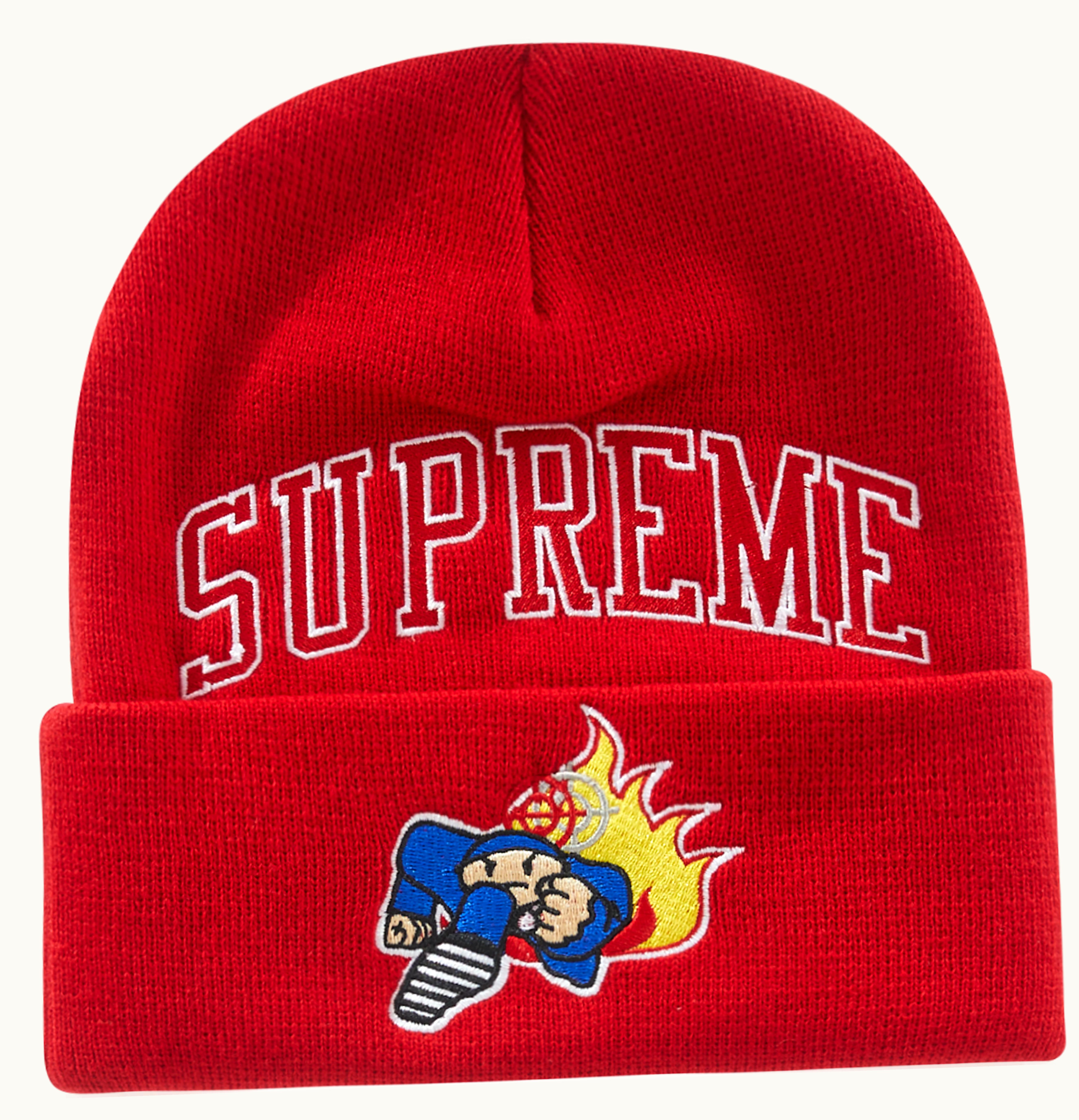 Supreme Supreme Duck Down Music Beanie Red