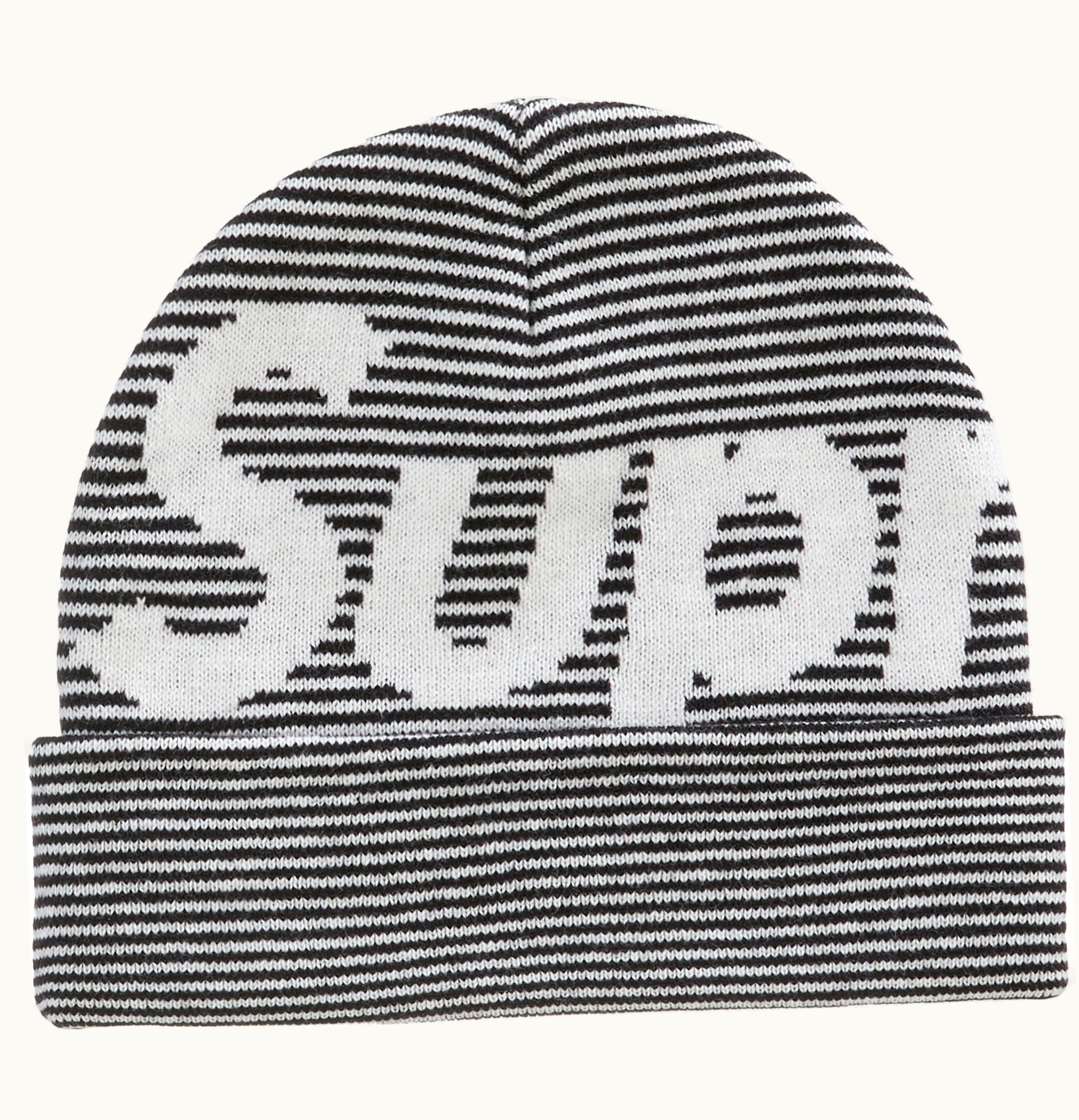 Supreme Supreme Big Logo Beanie FW22 Black Stripe