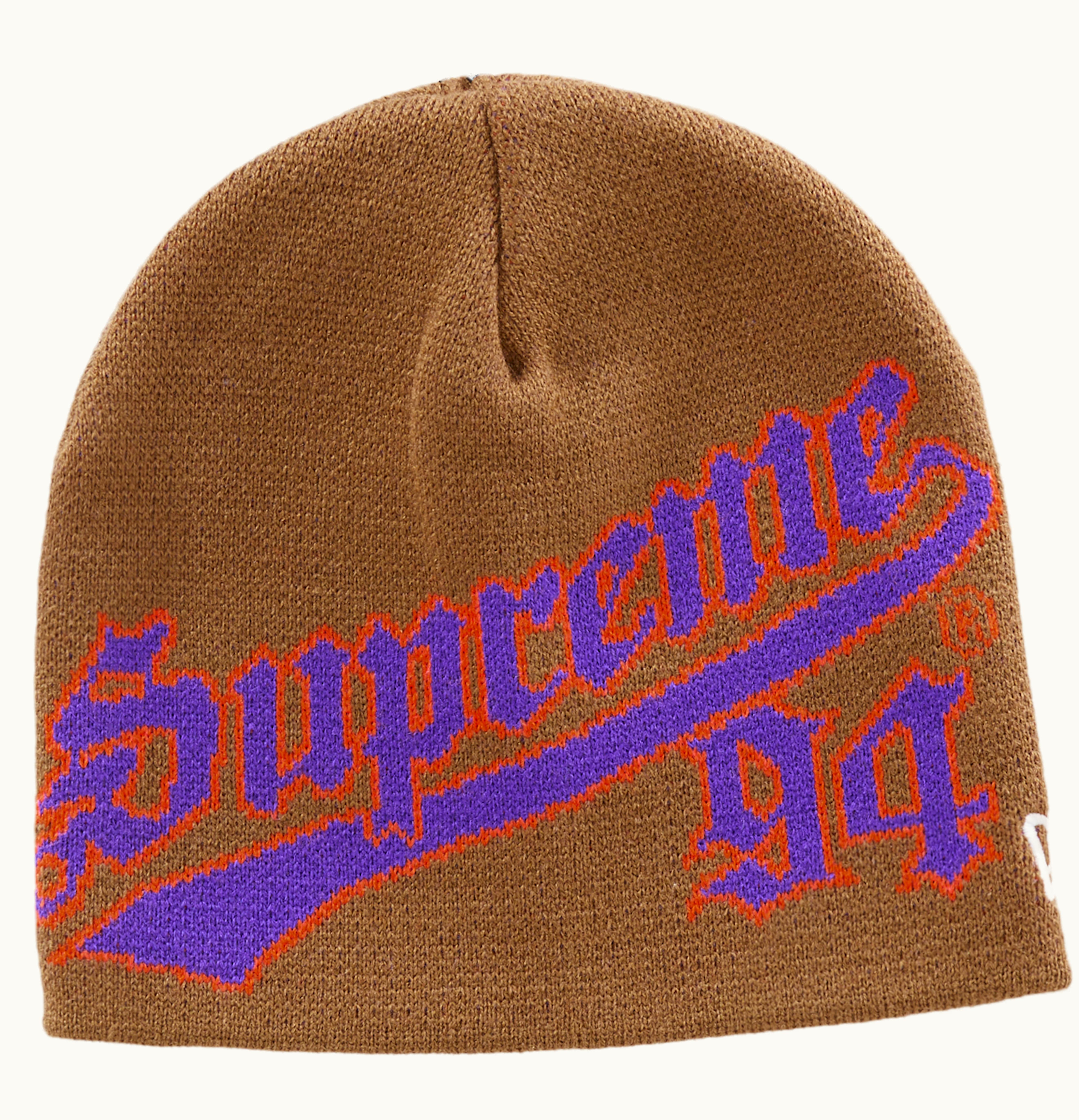 Supreme Supreme New Era Script Beanie FW22 Brown