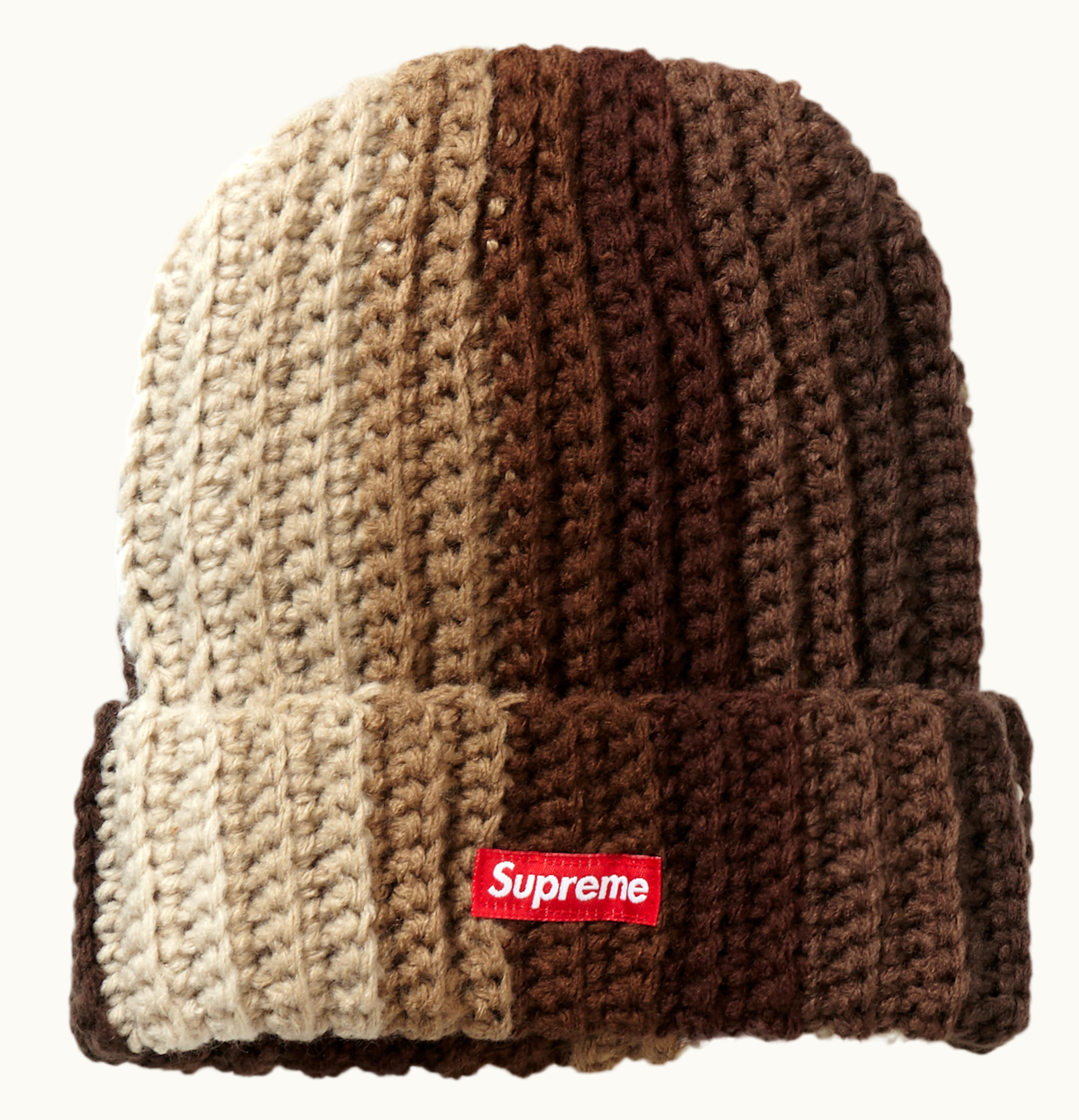 Supreme Supreme Gradient Crochet Beanie Brown