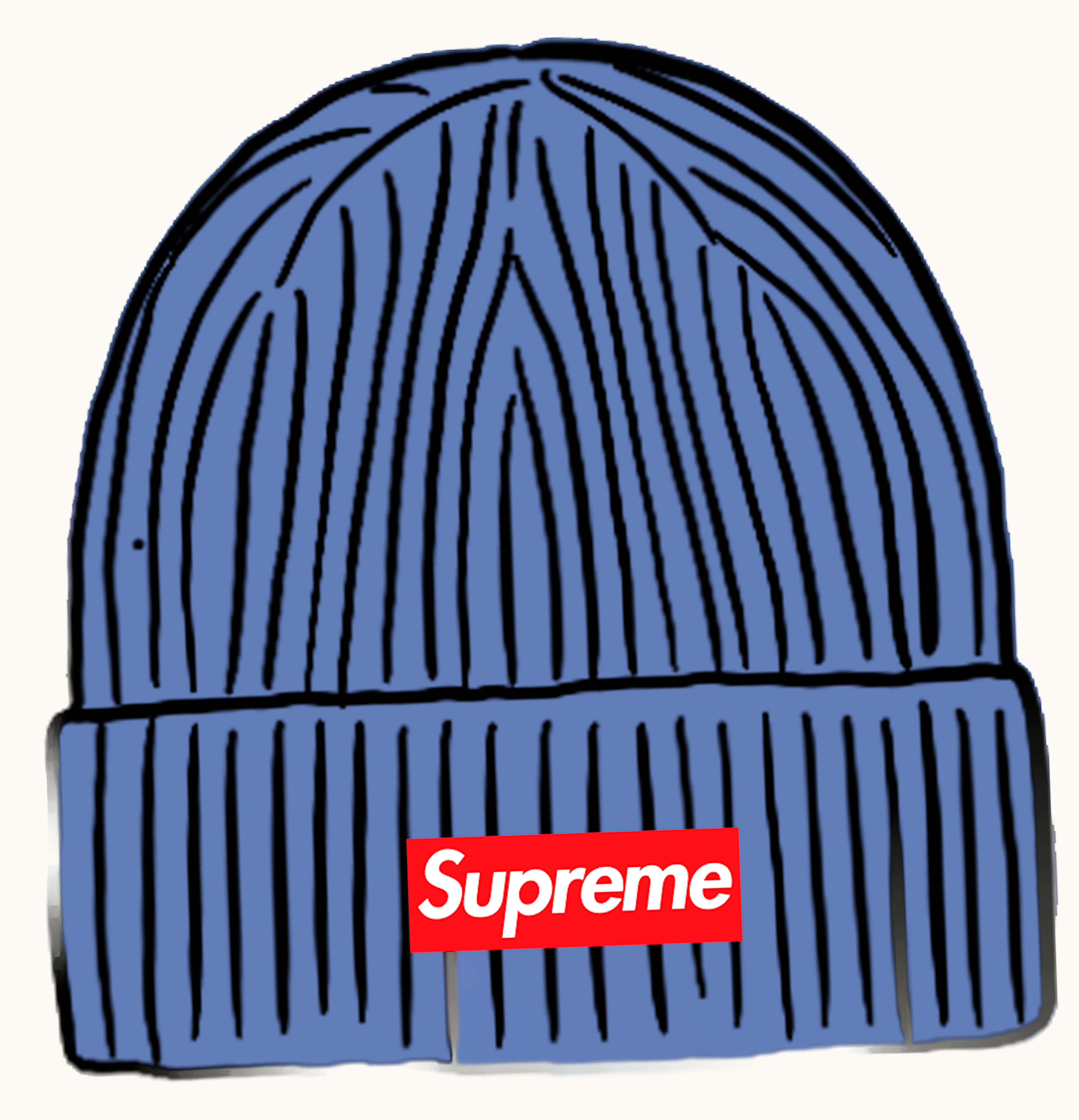 Supreme Supreme Overdyed Beanie Blue