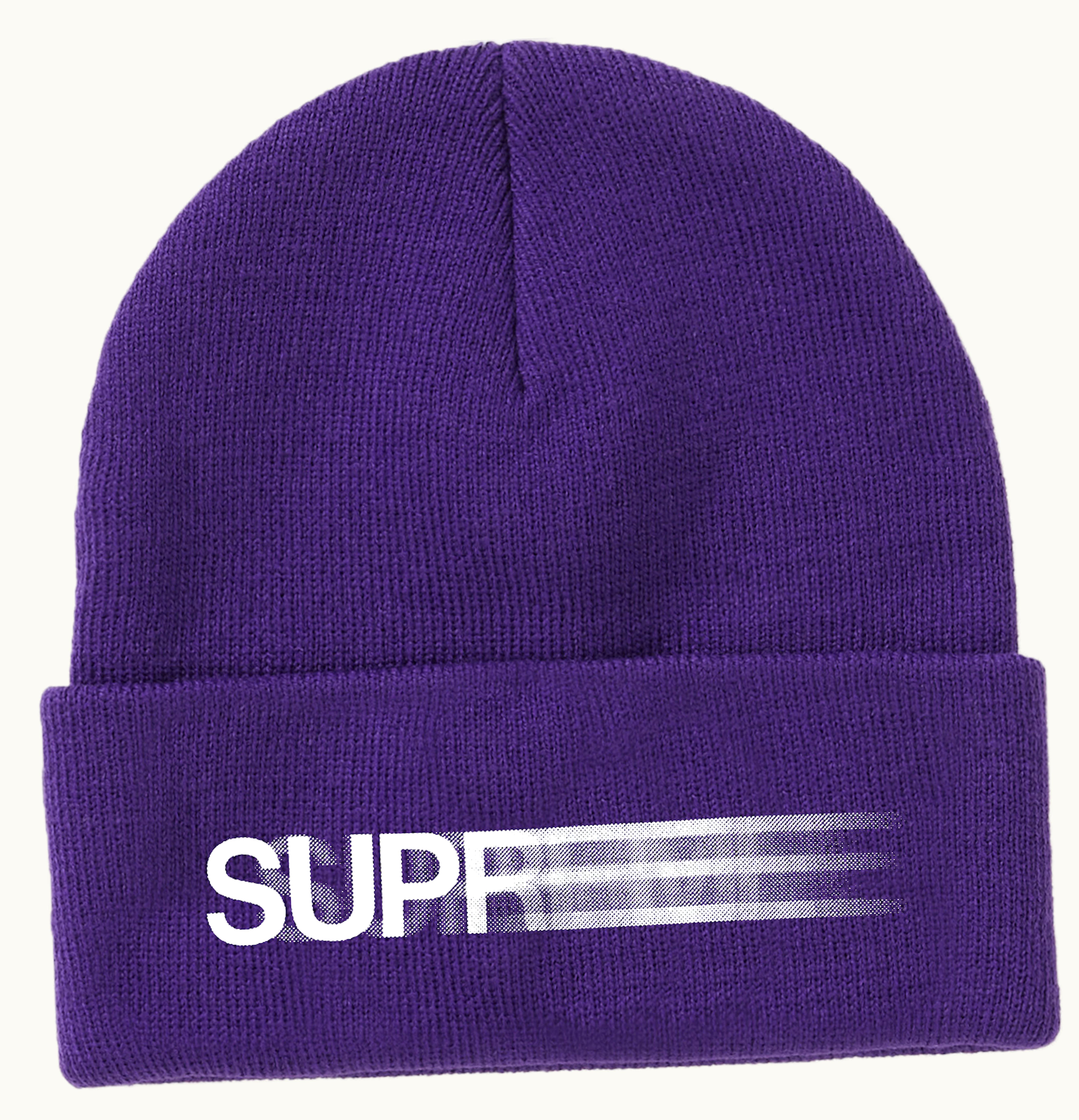 Supreme Supreme Motion Logo Beanie Purple