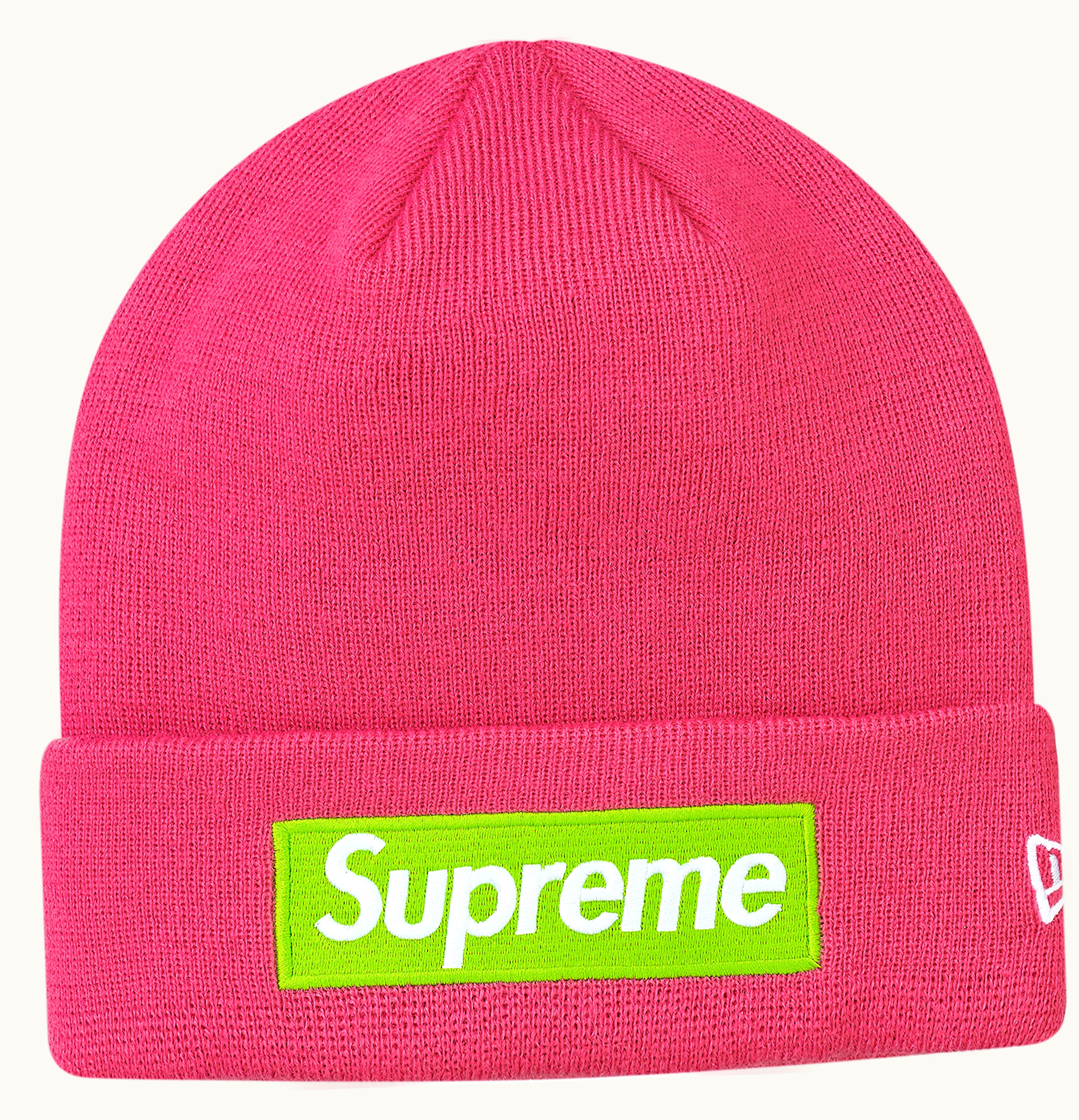 Supreme Supreme New Era Box Logo Beanie Magenta FW17