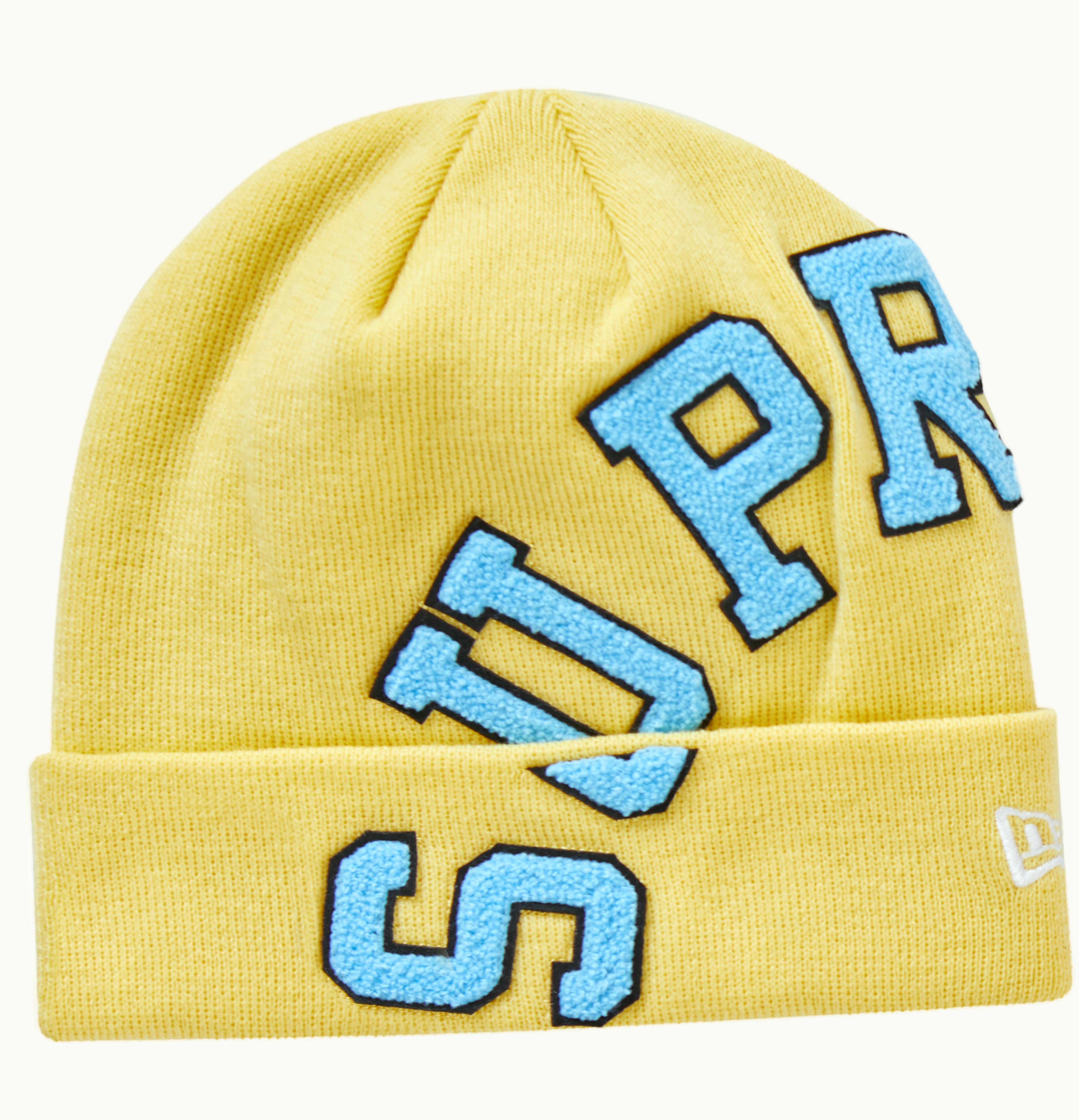 Supreme Supreme New Era Big Arc Beanie Light Yellow