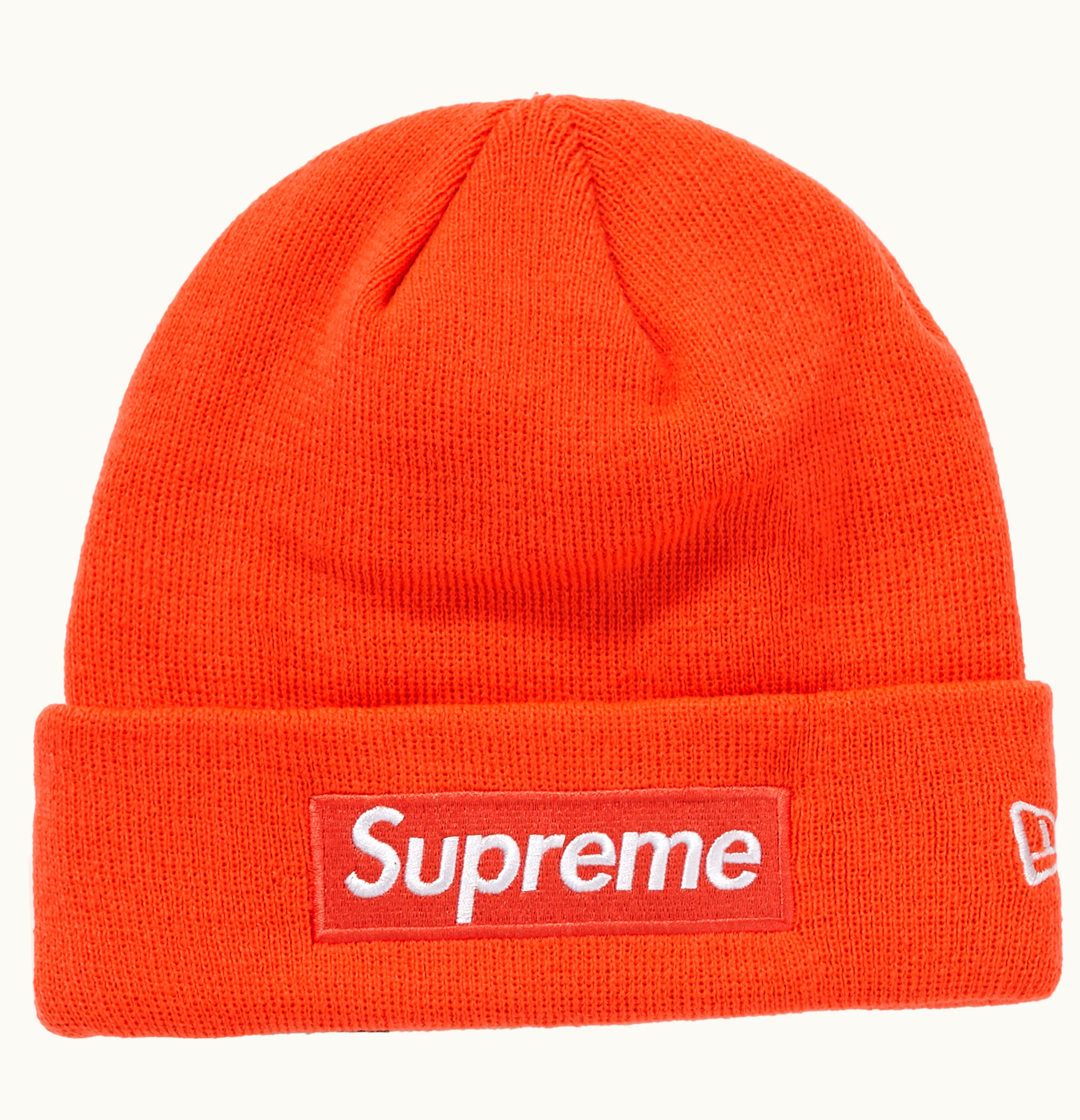 Supreme Supreme New Era Box Logo Beanie FW18 Bright Coral