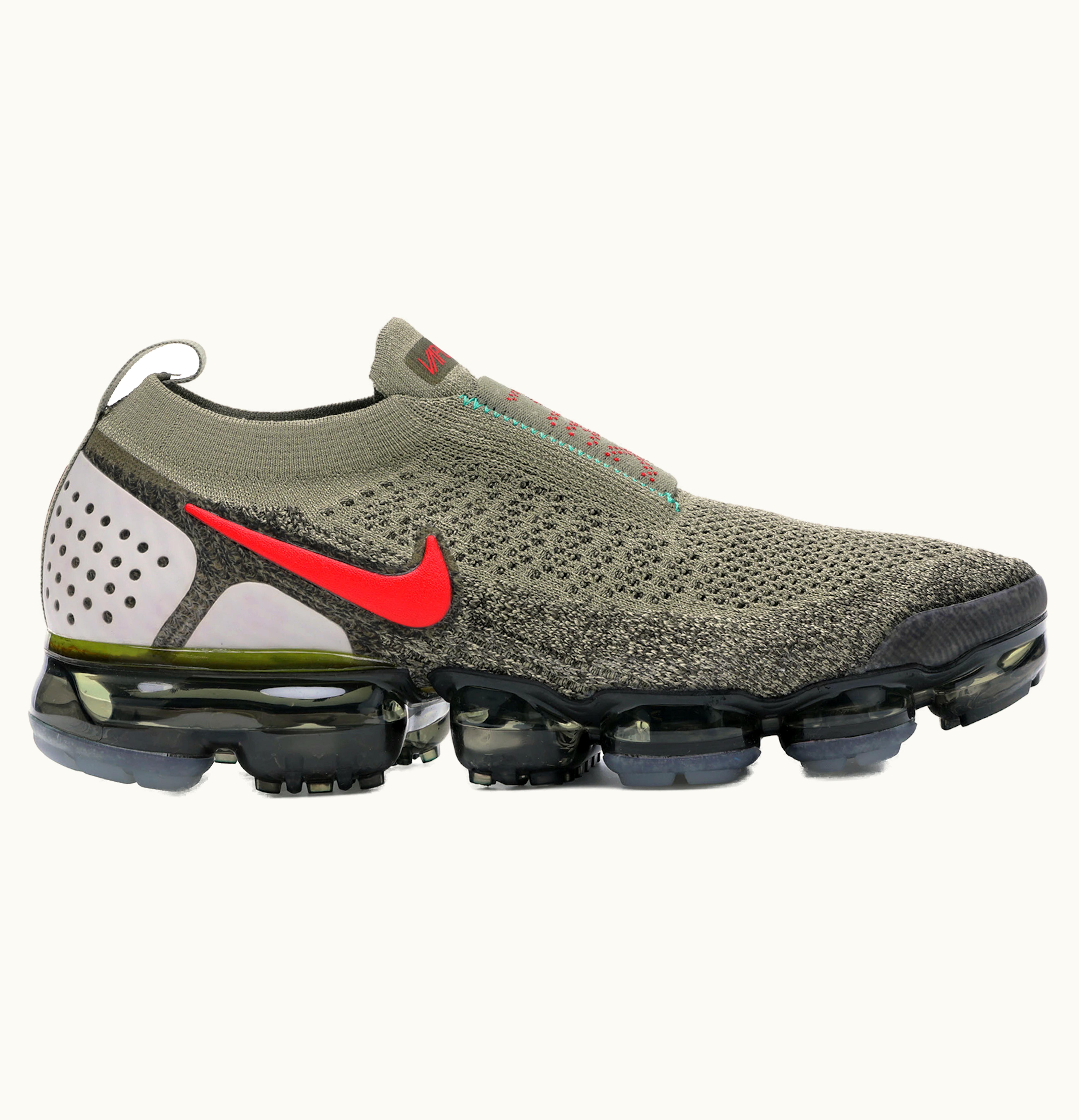 Nike Nike Air VaporMax Moc 2 Neutral Olive Habanero Red