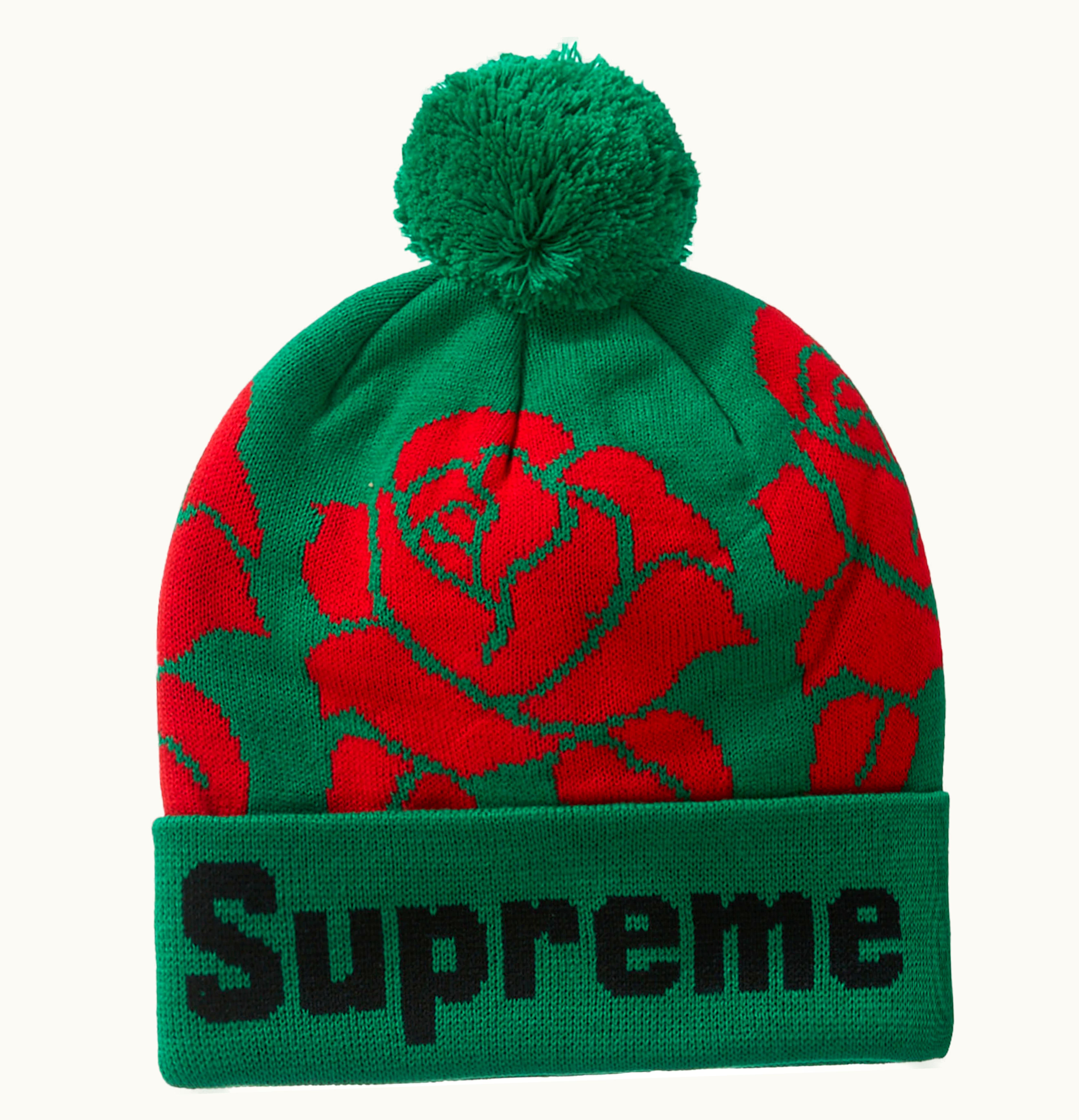 Supreme Supreme Rose Beanie Green