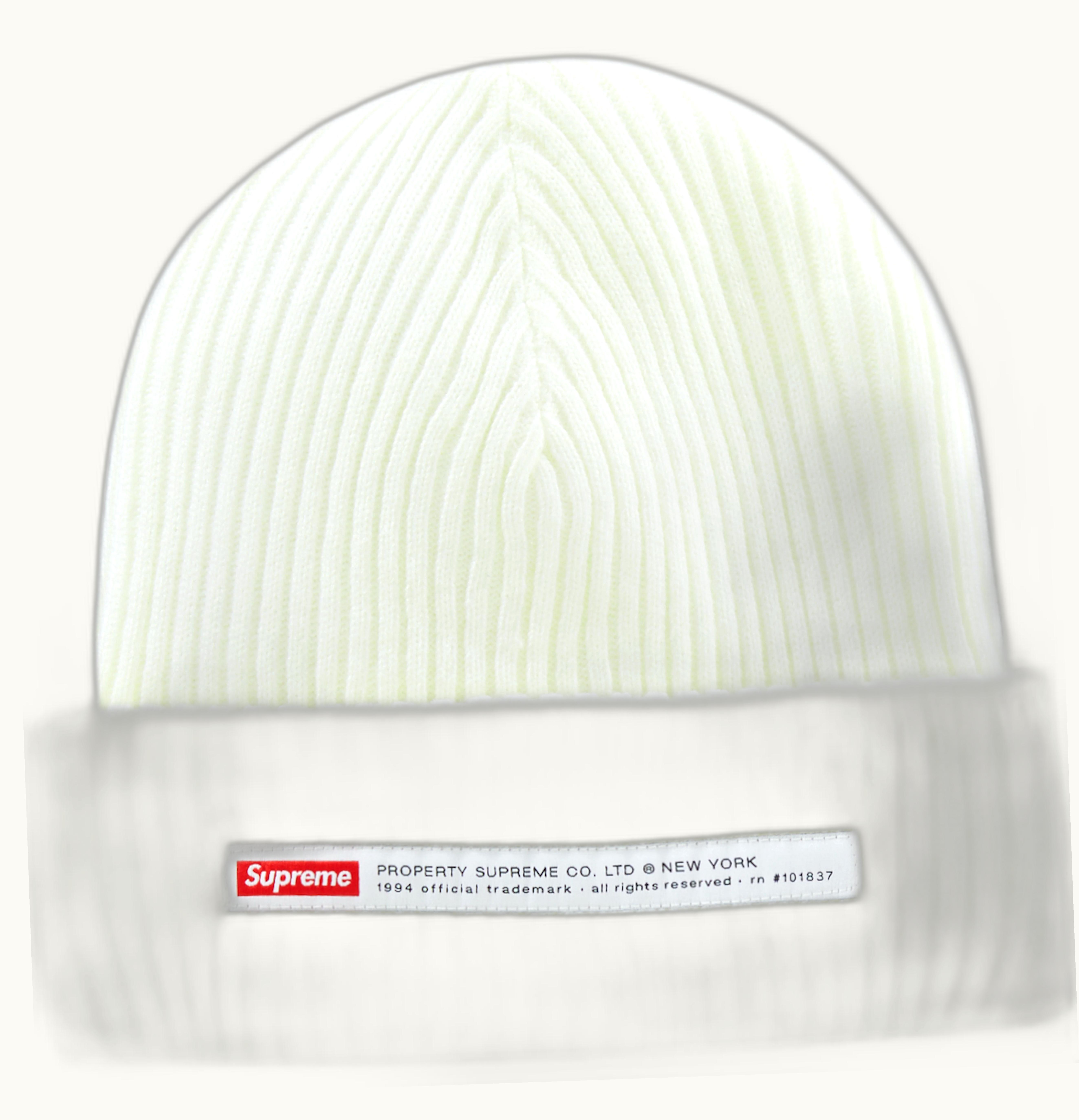 Supreme Supreme Property Label Beanie White
