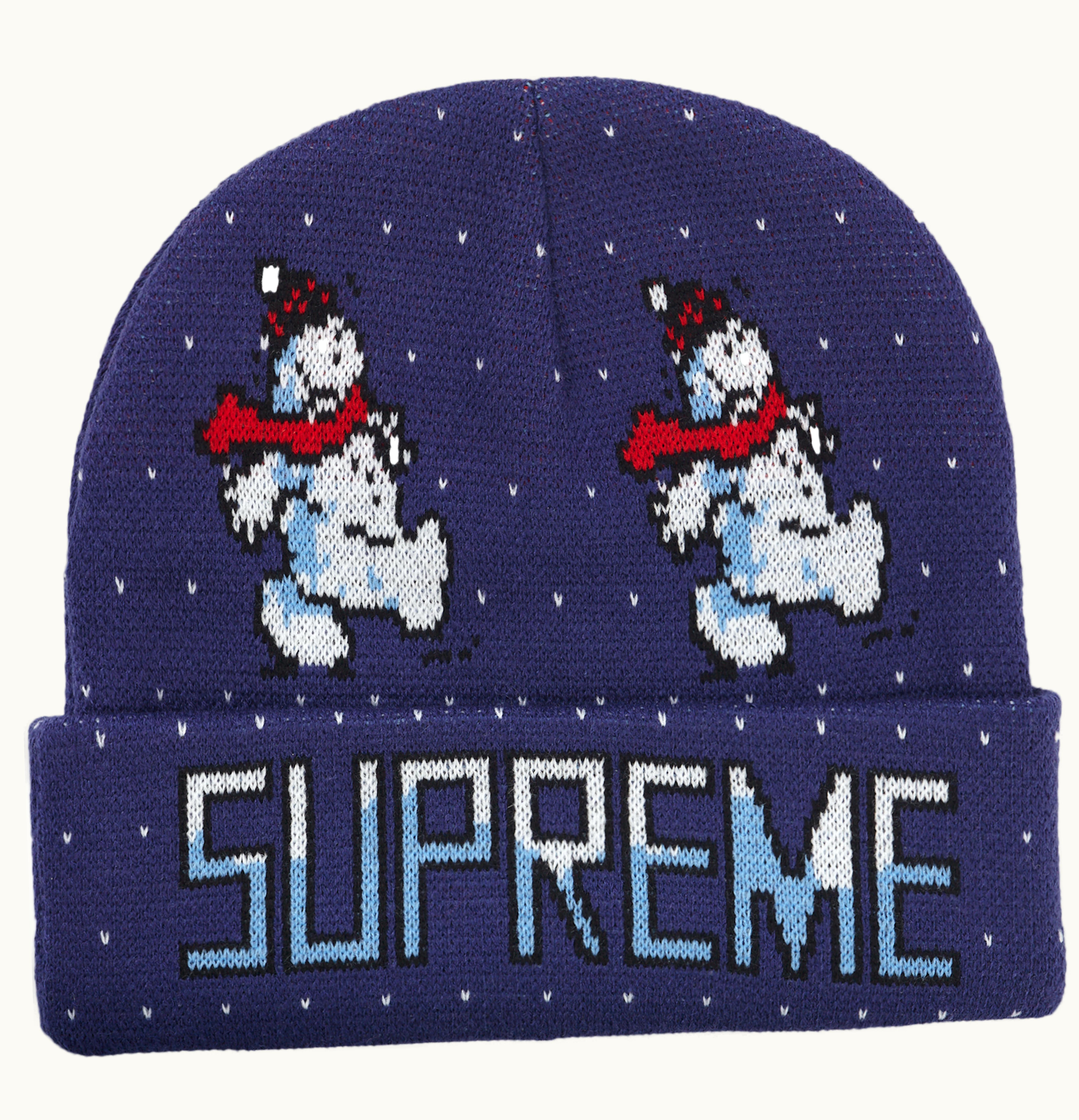 Supreme Supreme Snowman Beanie Light Navy