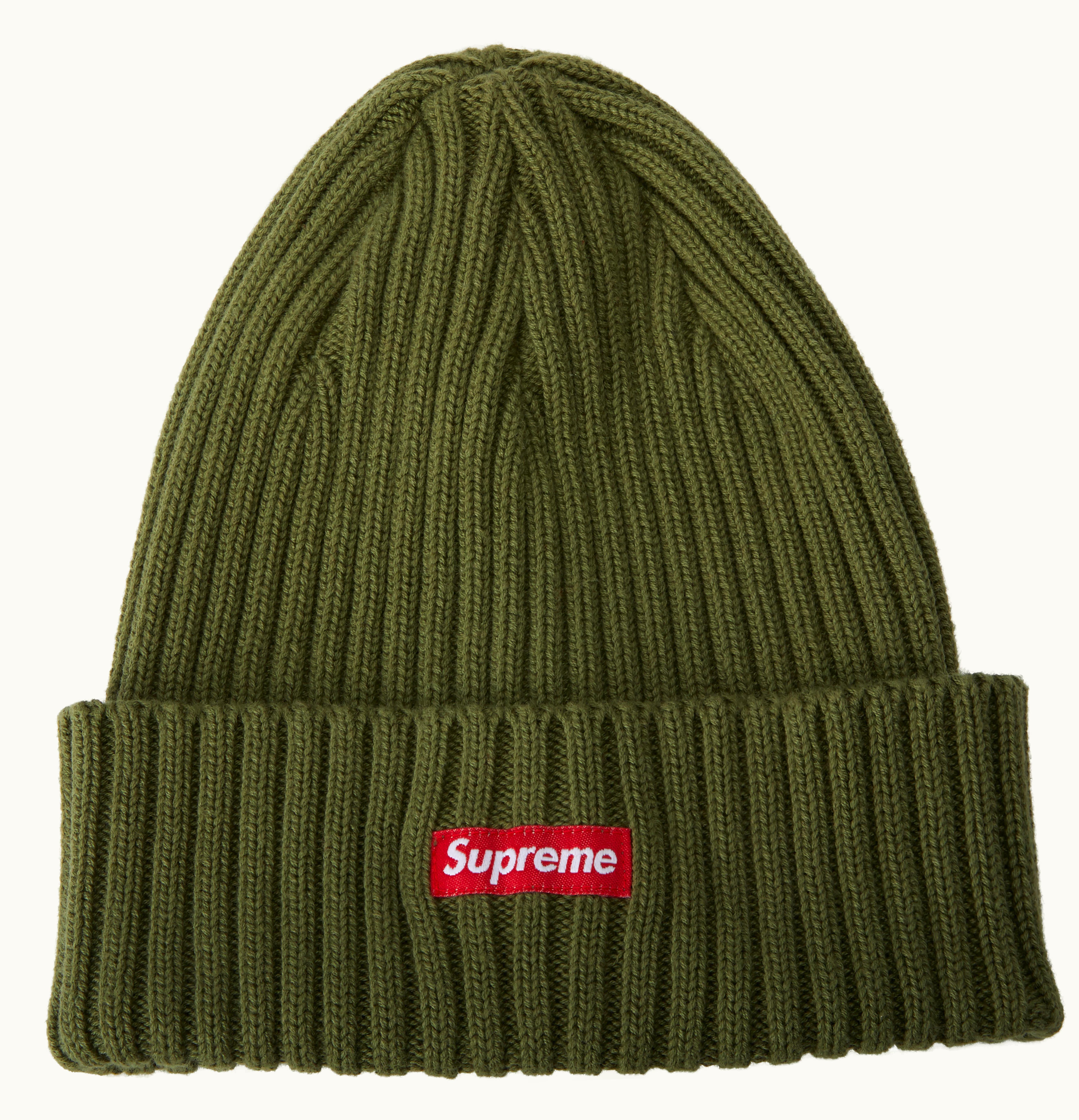 Supreme Supreme Overdyed Ribbed Beanie SS18 Washed Olive