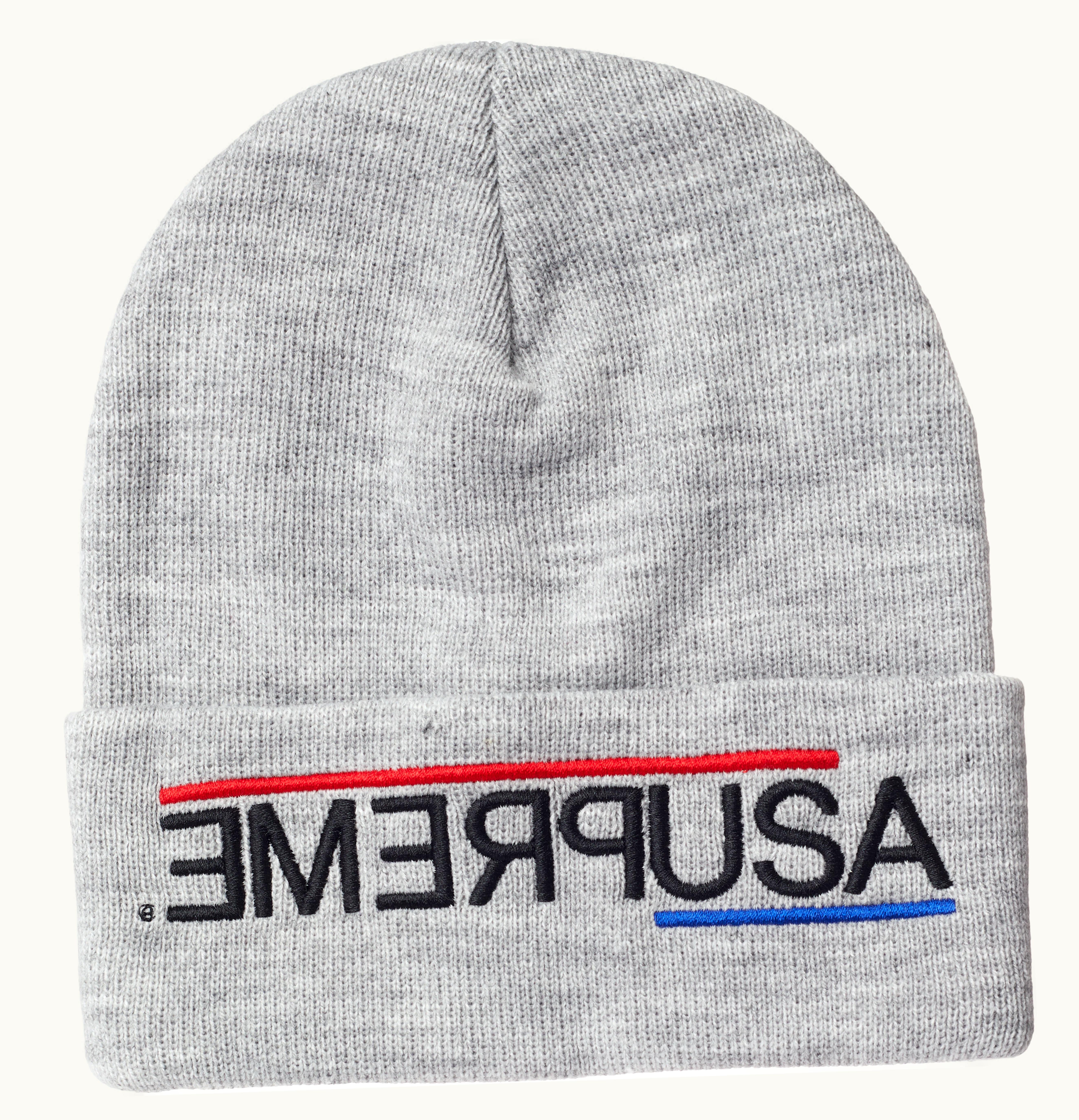 Supreme Supreme USA Beanie Heather Grey