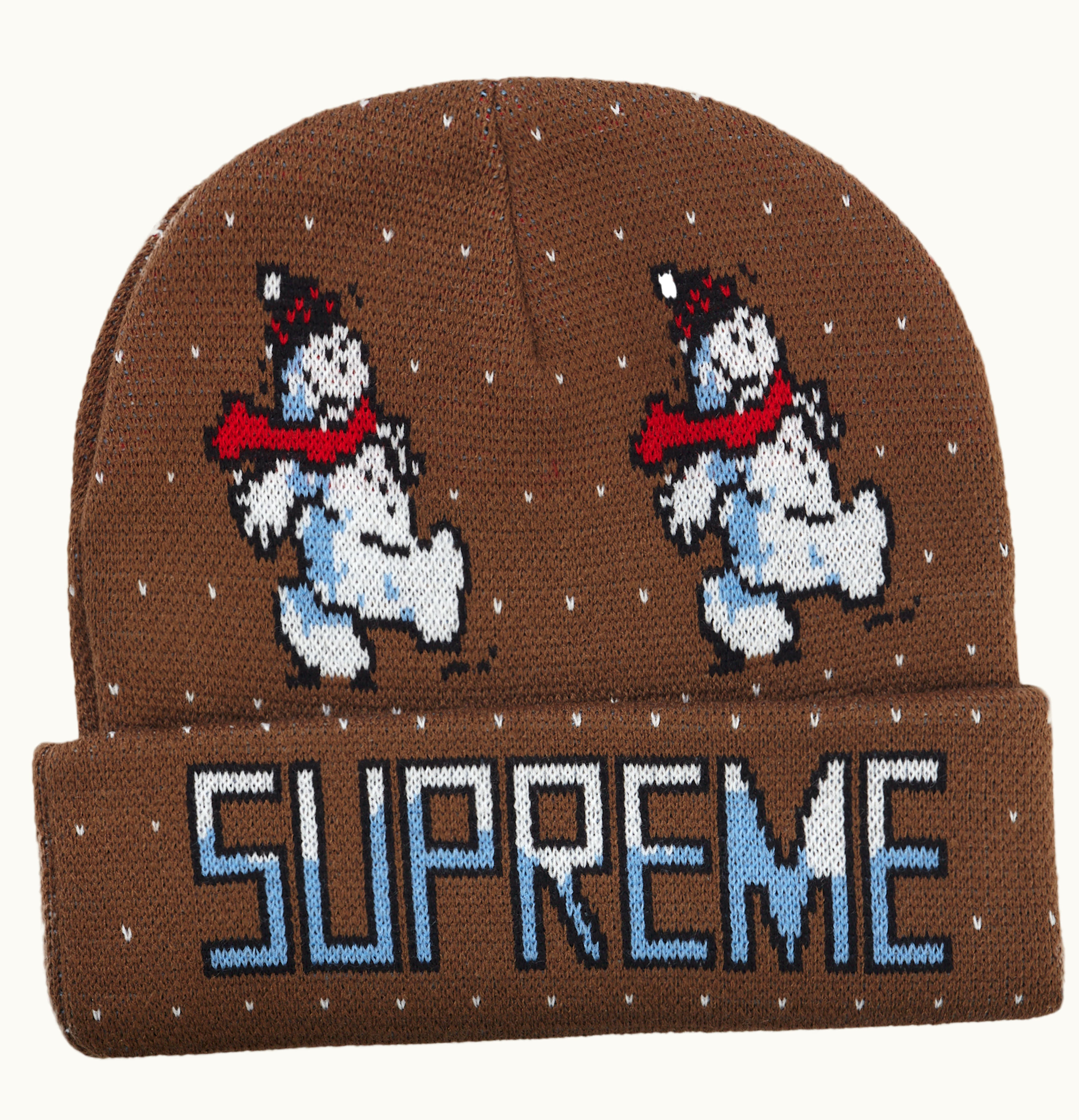 Supreme Supreme Snowman Beanie Brown