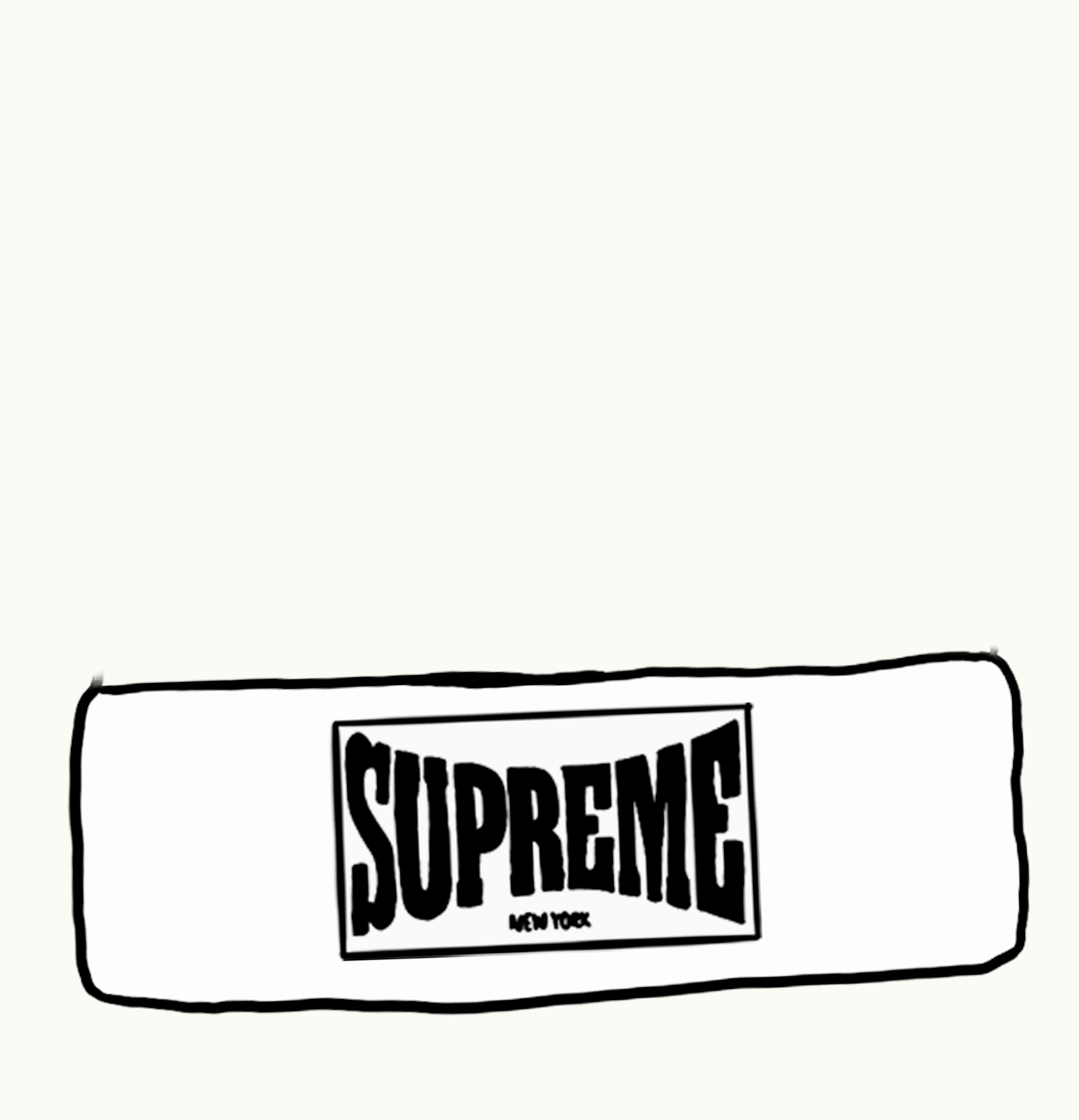 Supreme Supreme Woven Label Beanie White