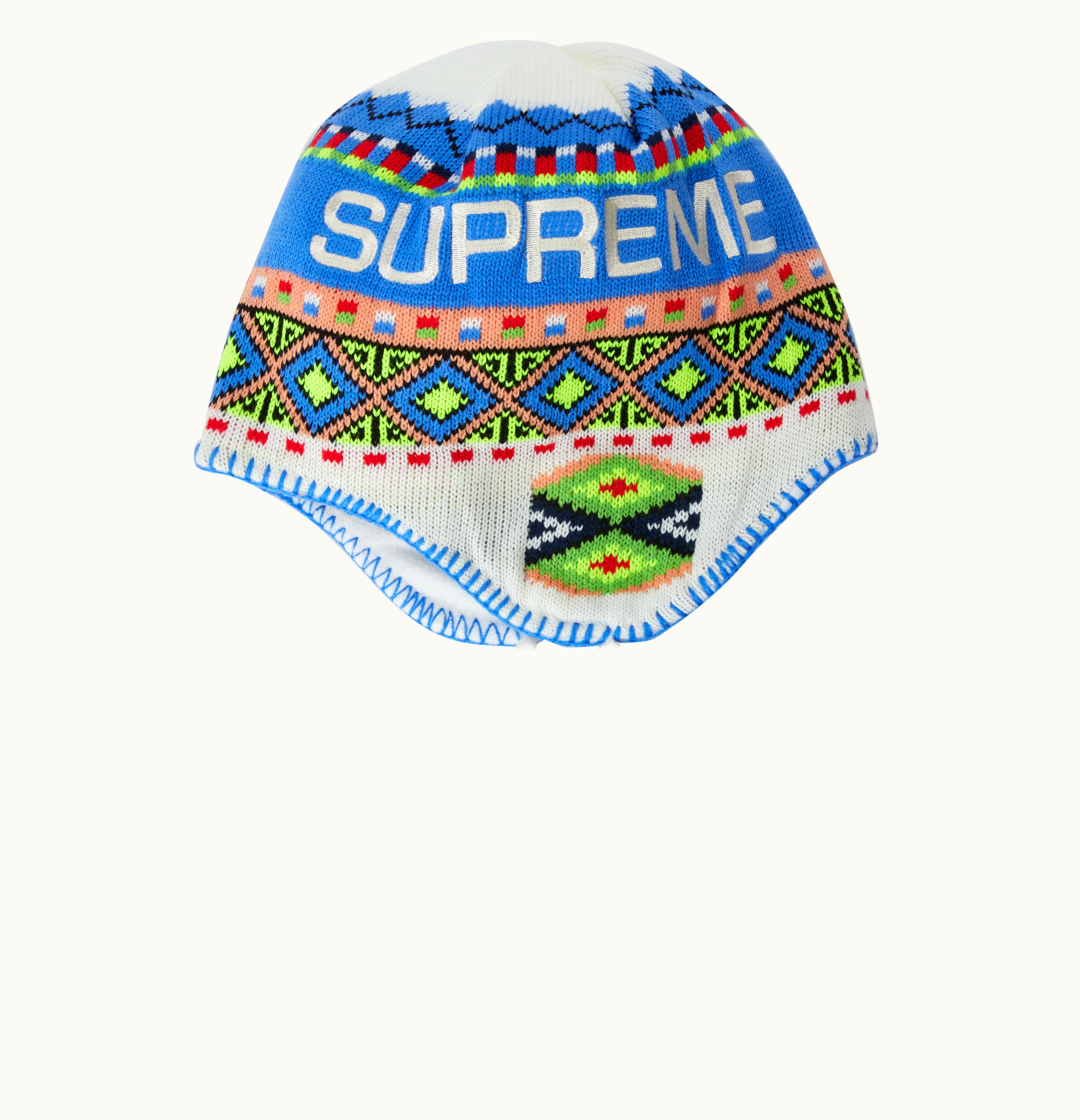 Supreme Supreme Nepali Earflap Beanie White