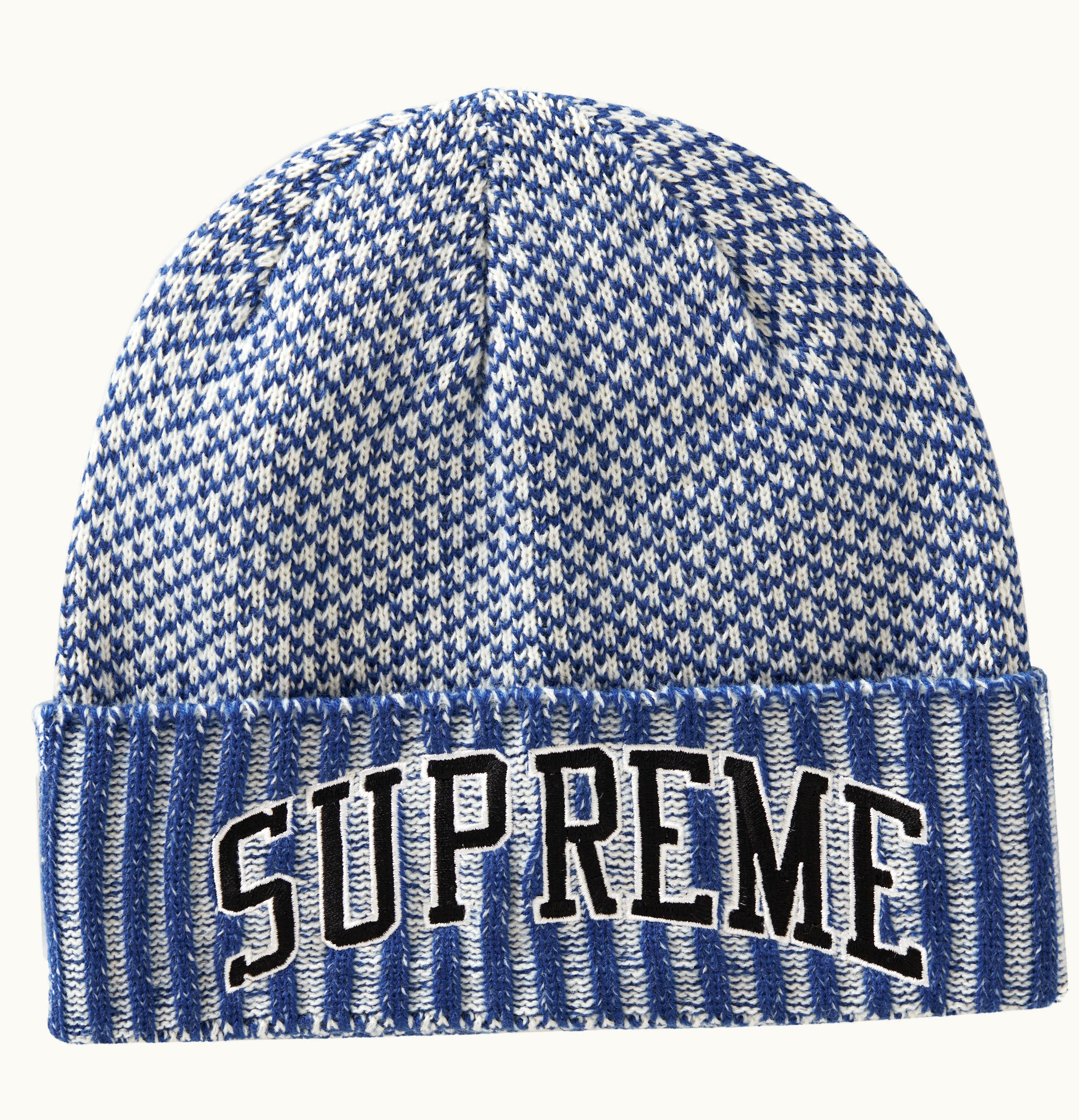 Supreme Supreme Fair Isle Beanie Blue