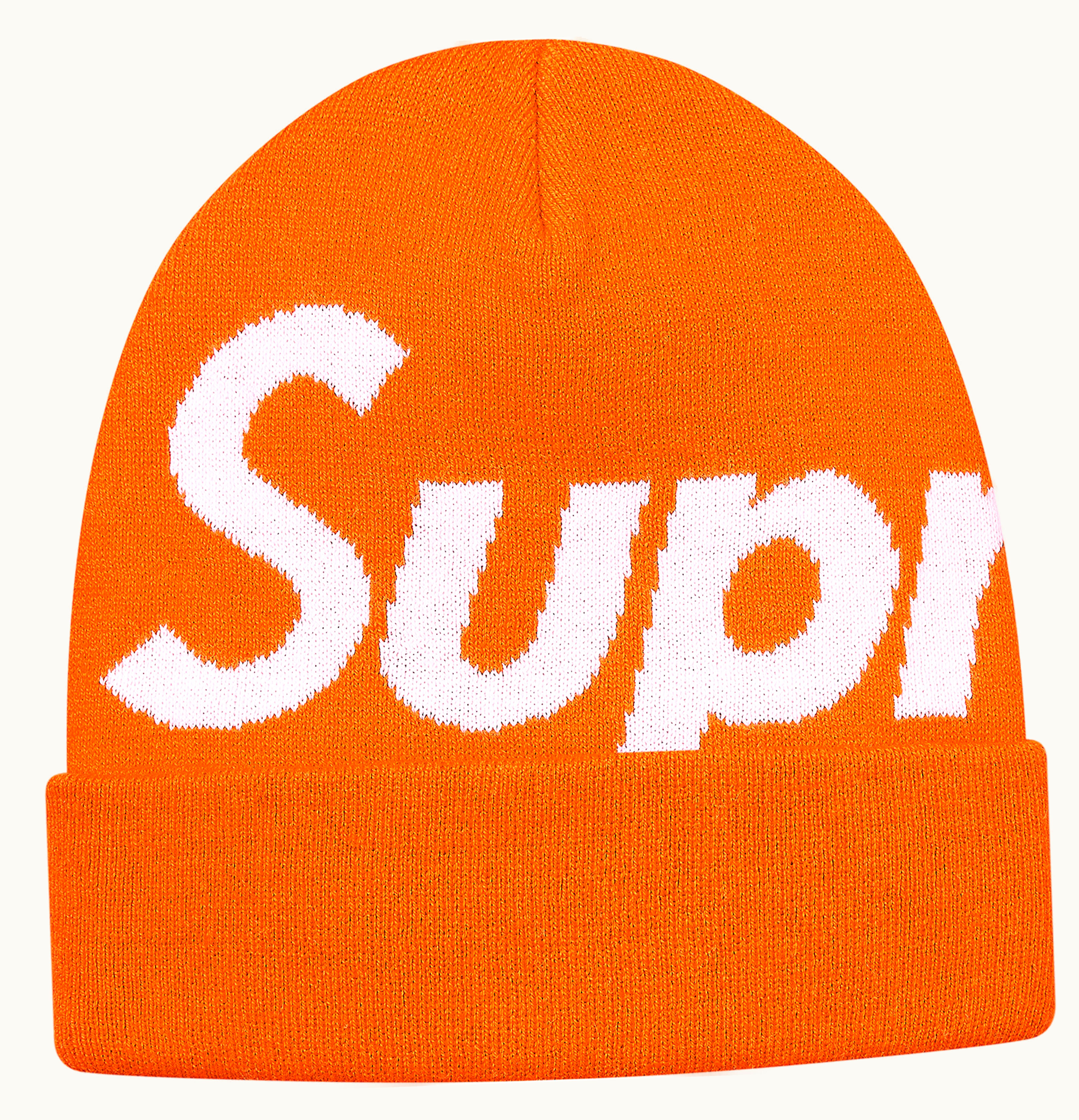 Supreme Supreme Big Logo Beanie Orange FW17