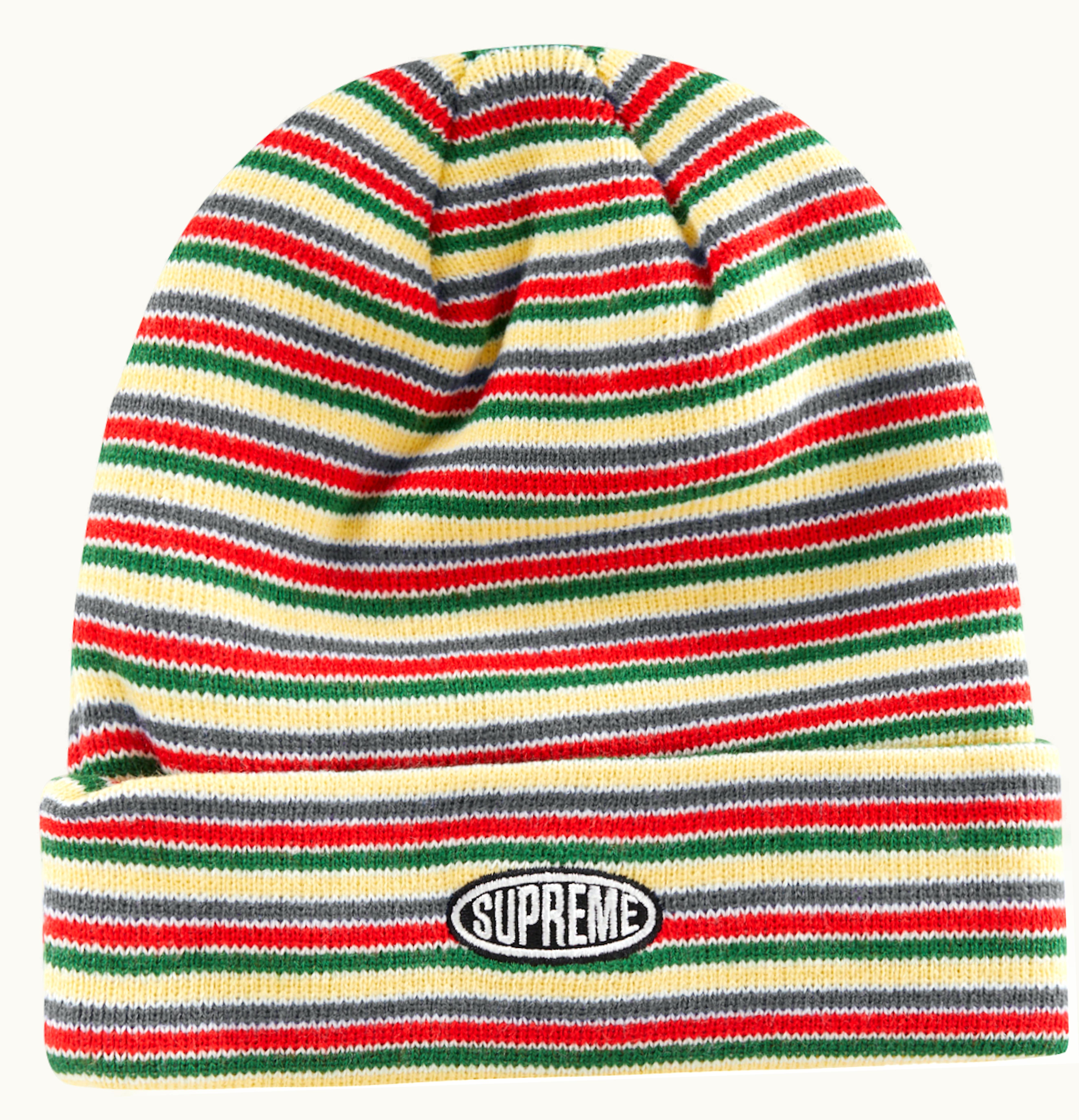 Supreme Supreme Multi Stripe Beanie FW22 Yellow