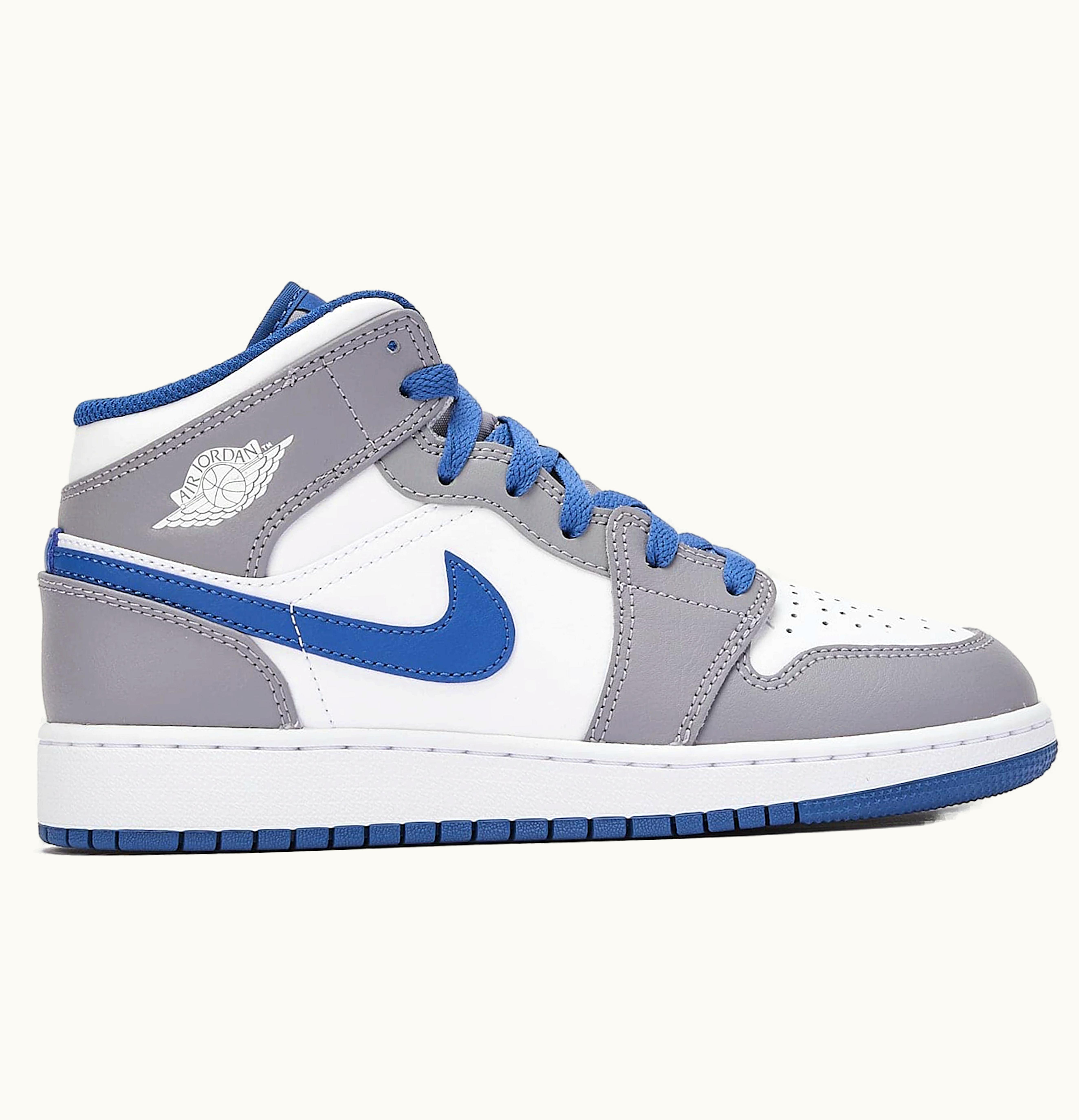 Jordan Air Jordan 1 Mid True Blue Cement GS