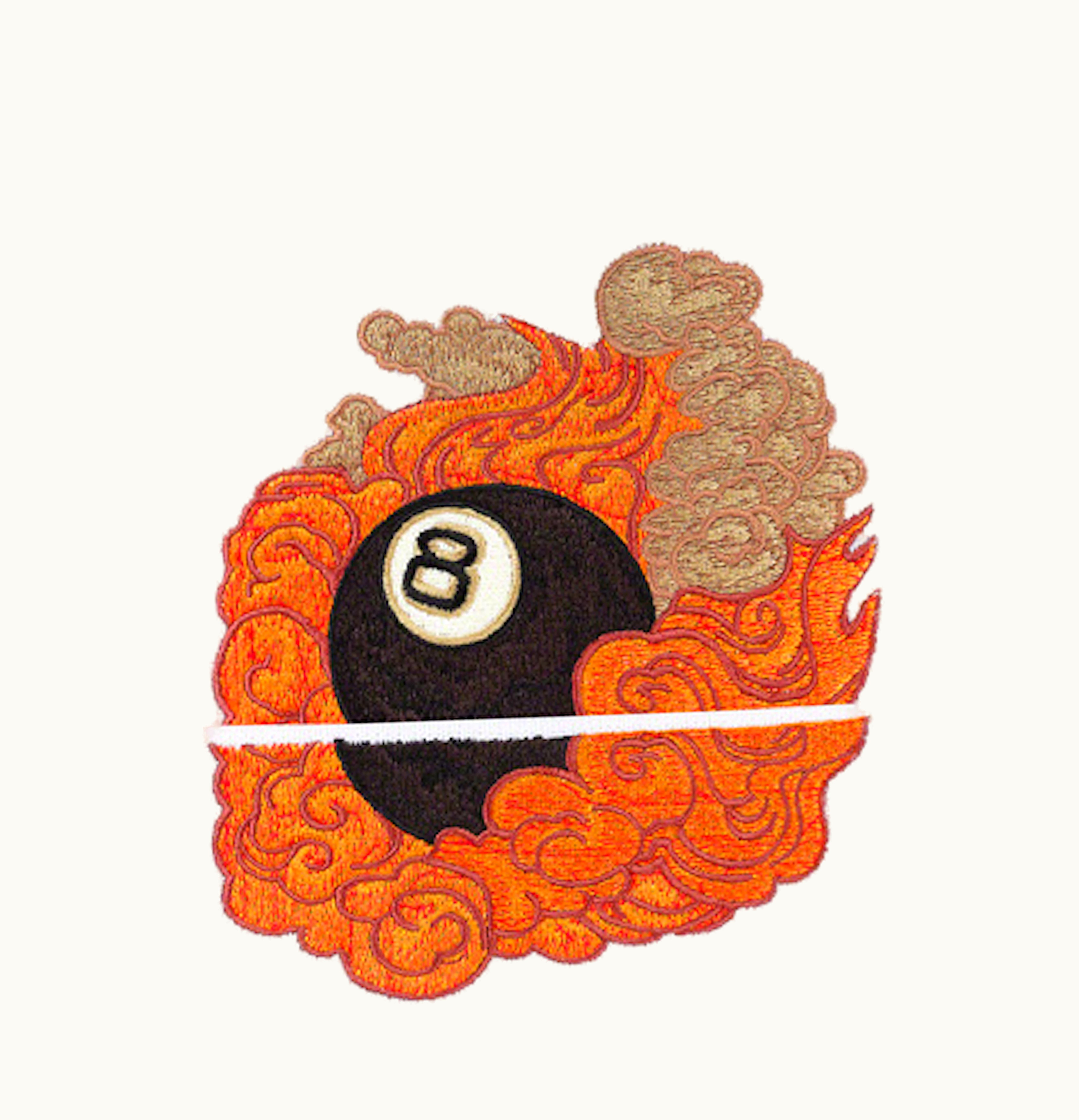 Supreme Supreme Martin Wong 8 Ball Beanie White