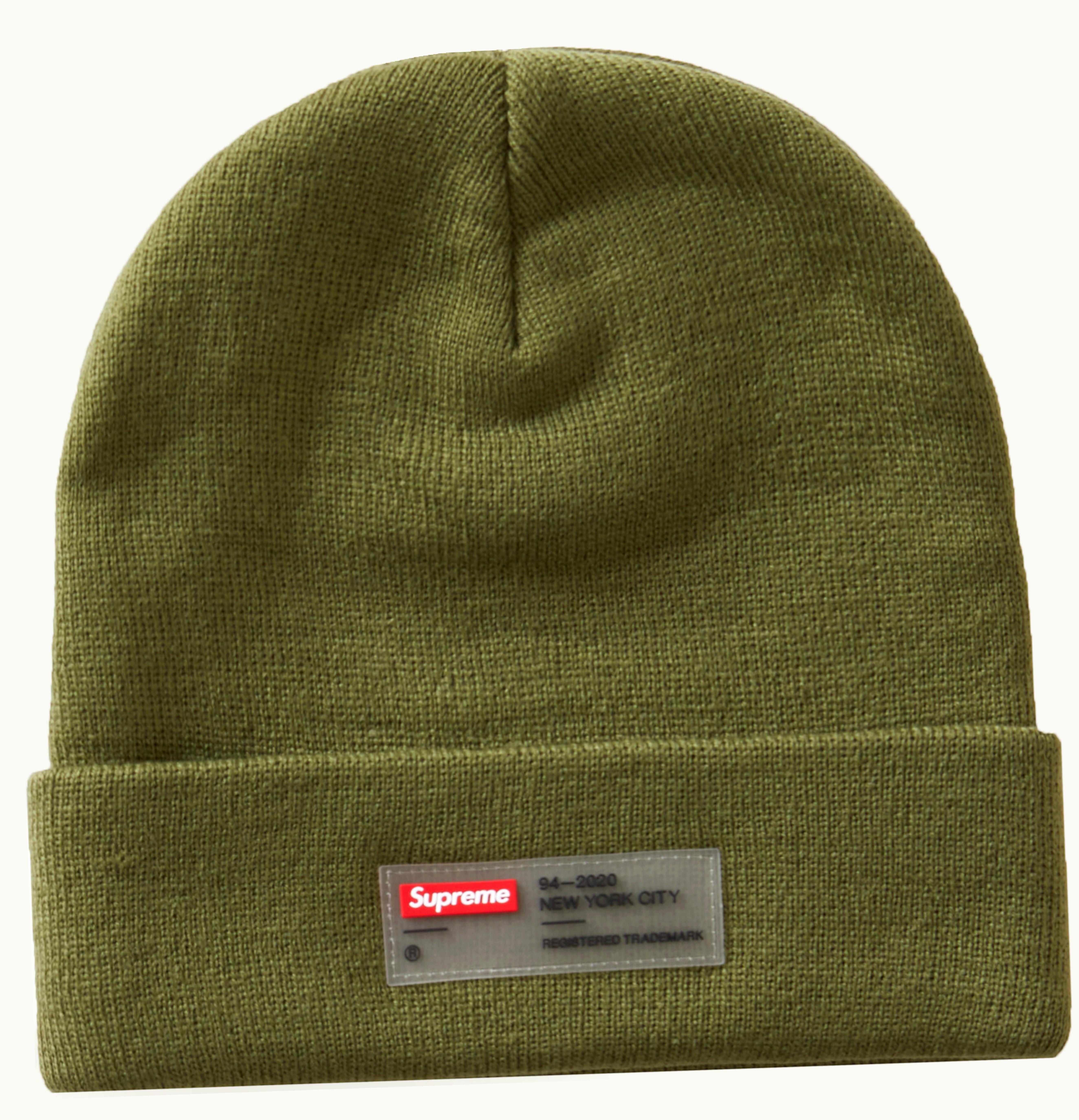 Supreme Supreme Clear Label Beanie Olive