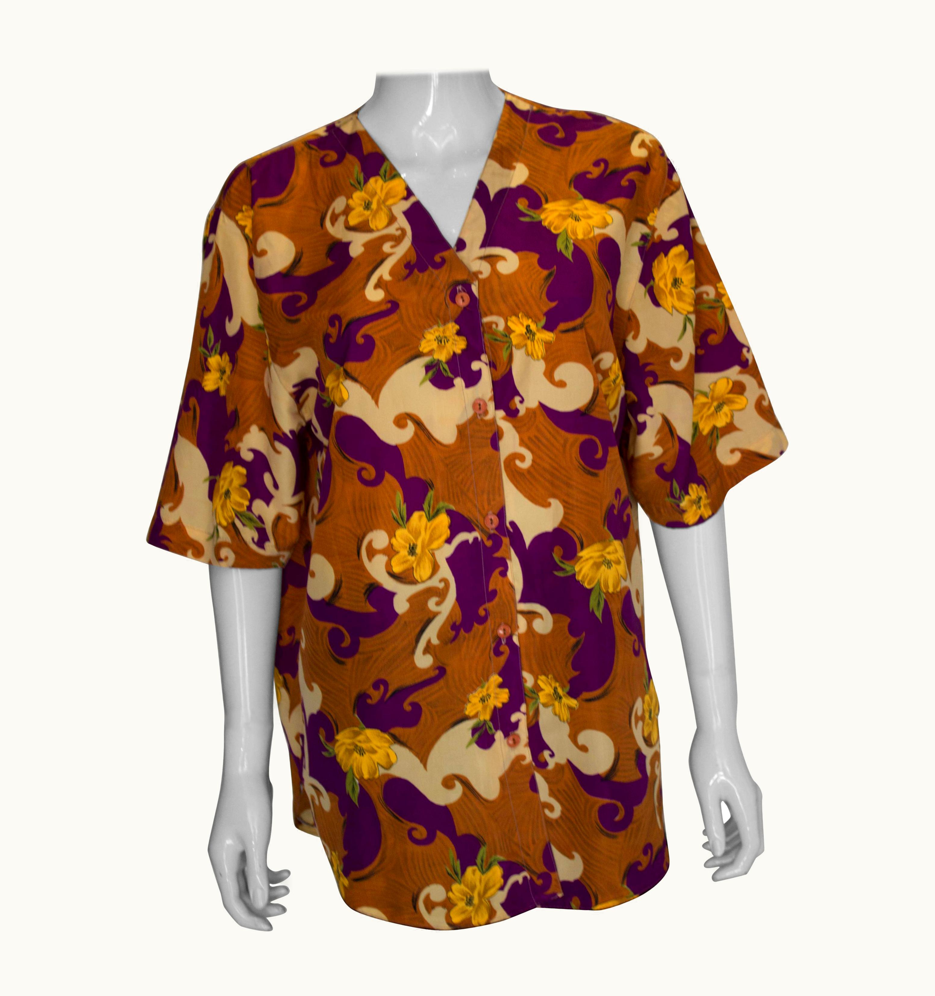 Dior Vintage Dior Silk Blouse