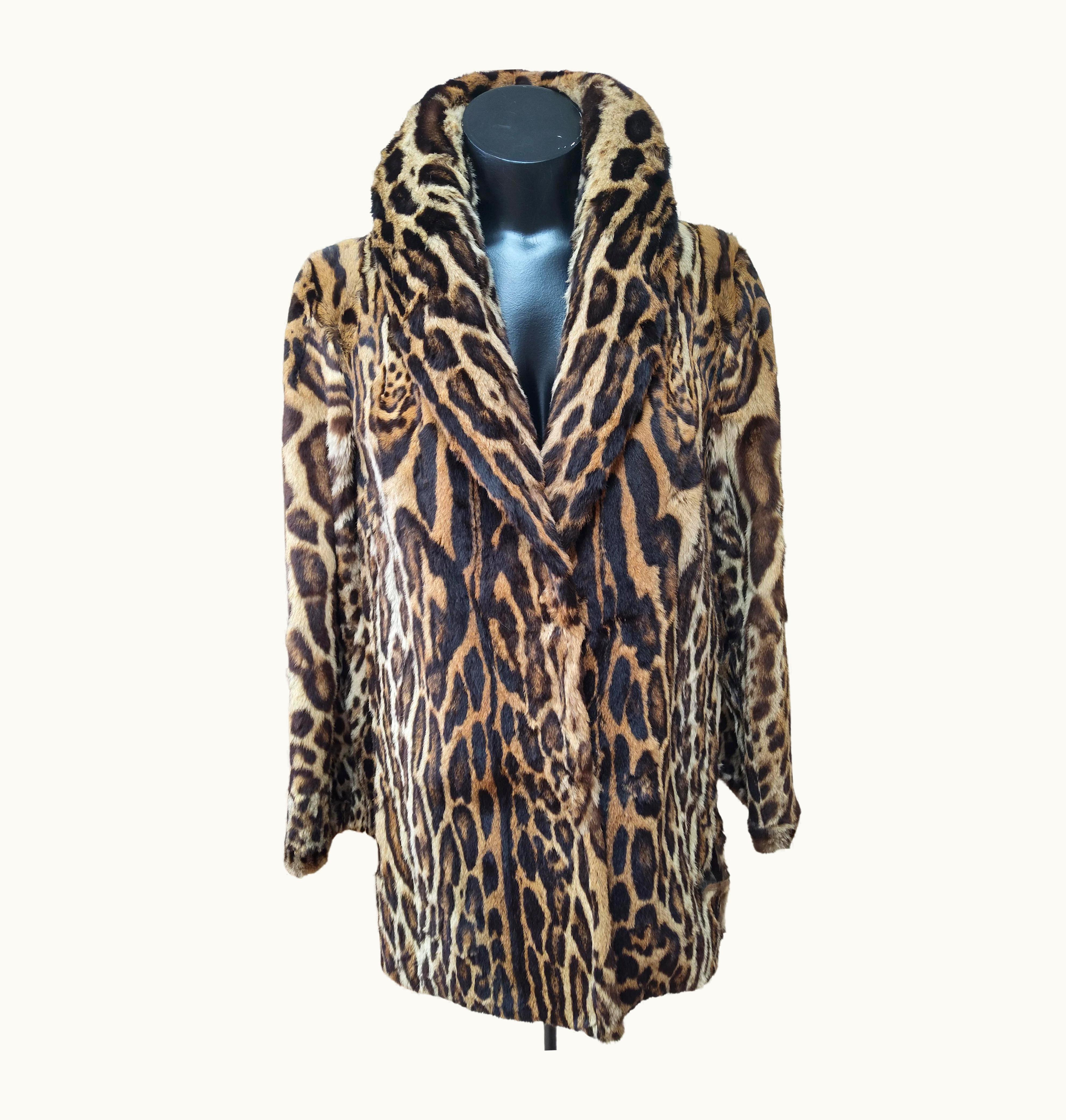 Dior Christian Dior Ocelot Fur Coat UZ0568623