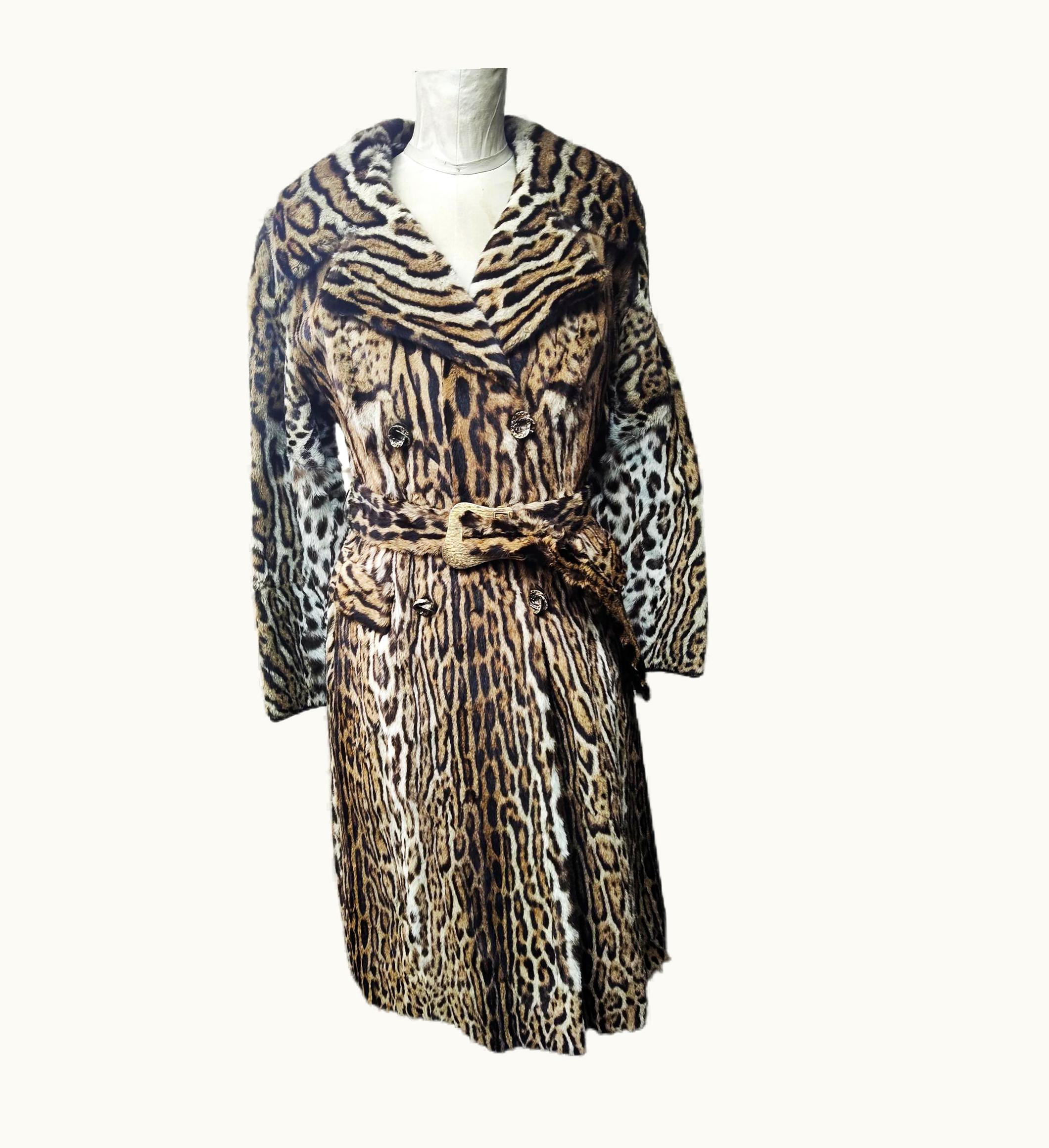 Dior Christian Dior Ocelot Fur Coat UZ0568627